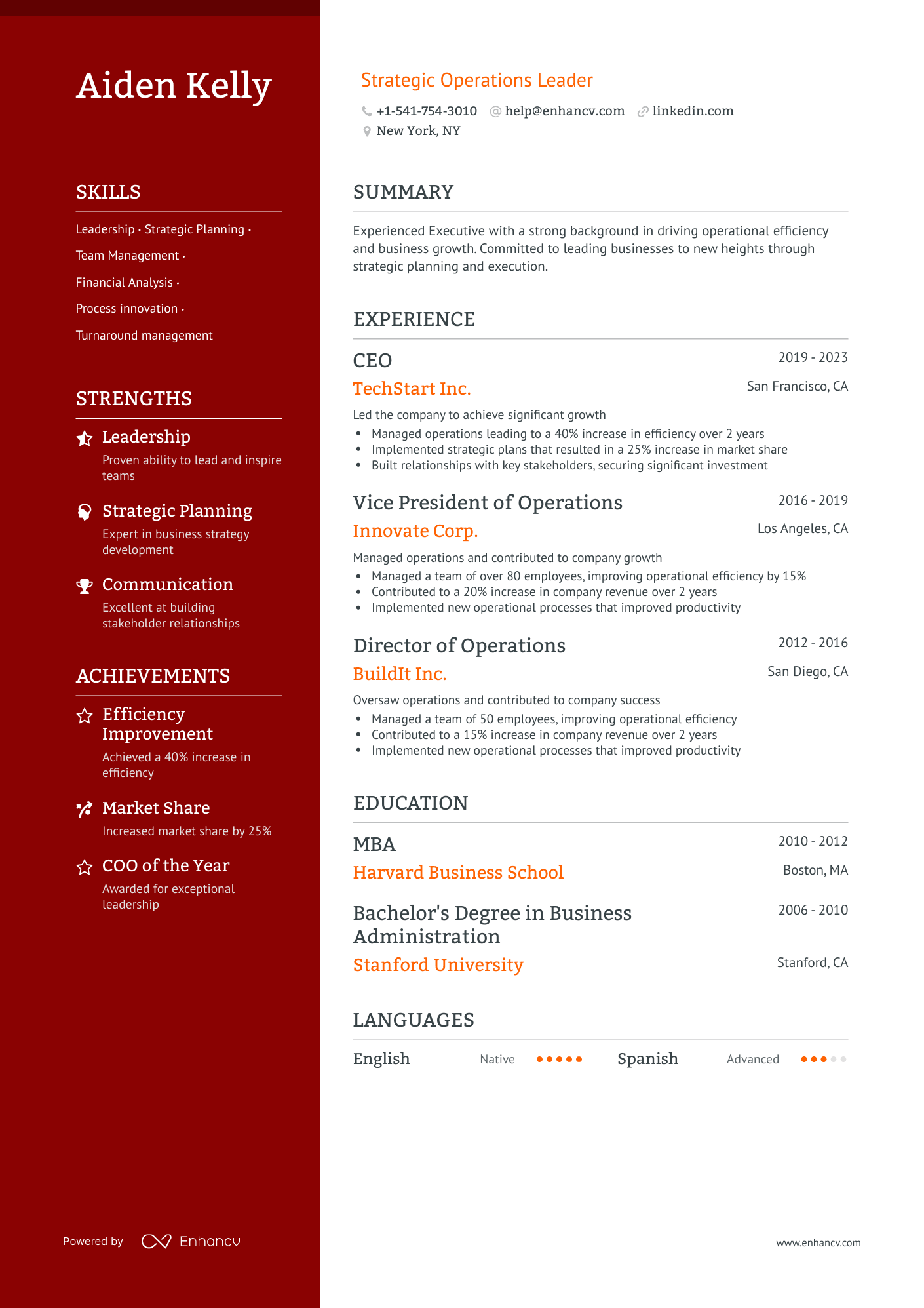 5 CEO Resume Examples & Guide for 2023