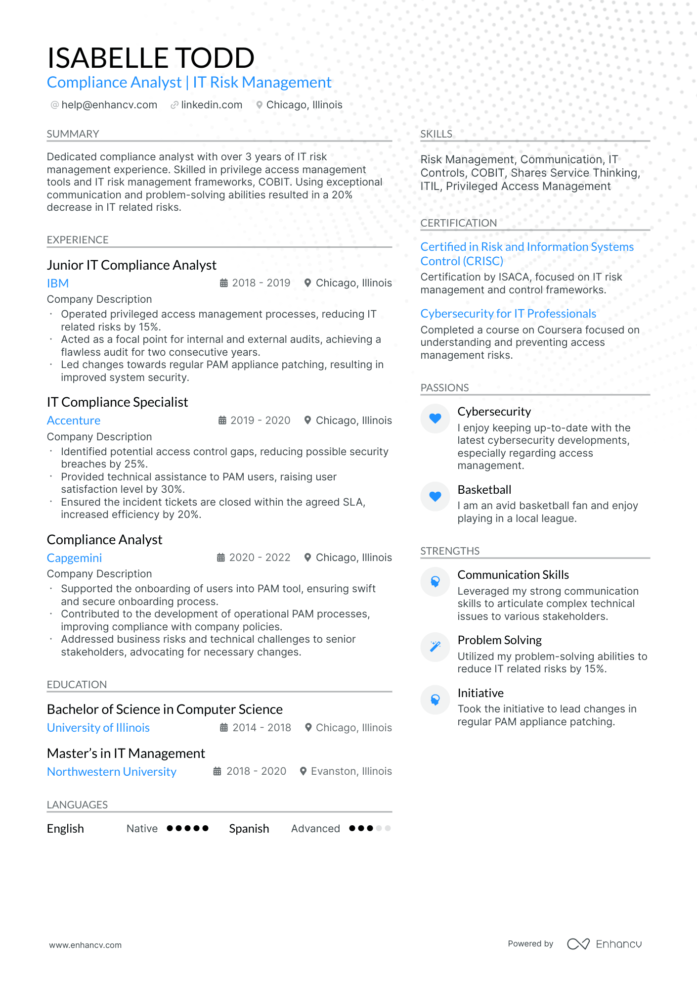 10 Compliance Analyst Resume Examples & Guide for 2026