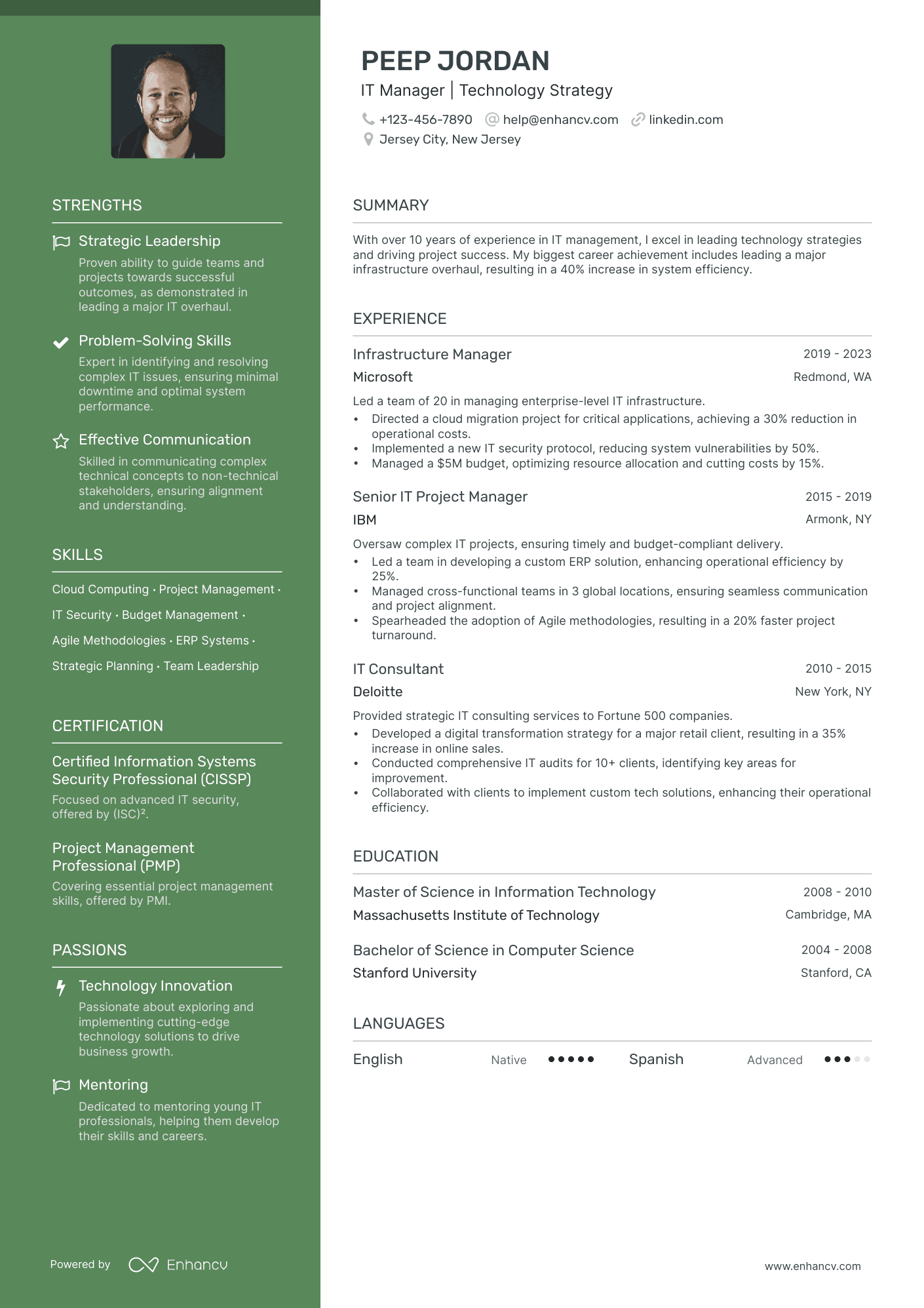 27 IT Manager Resume Examples & Guide for 2026