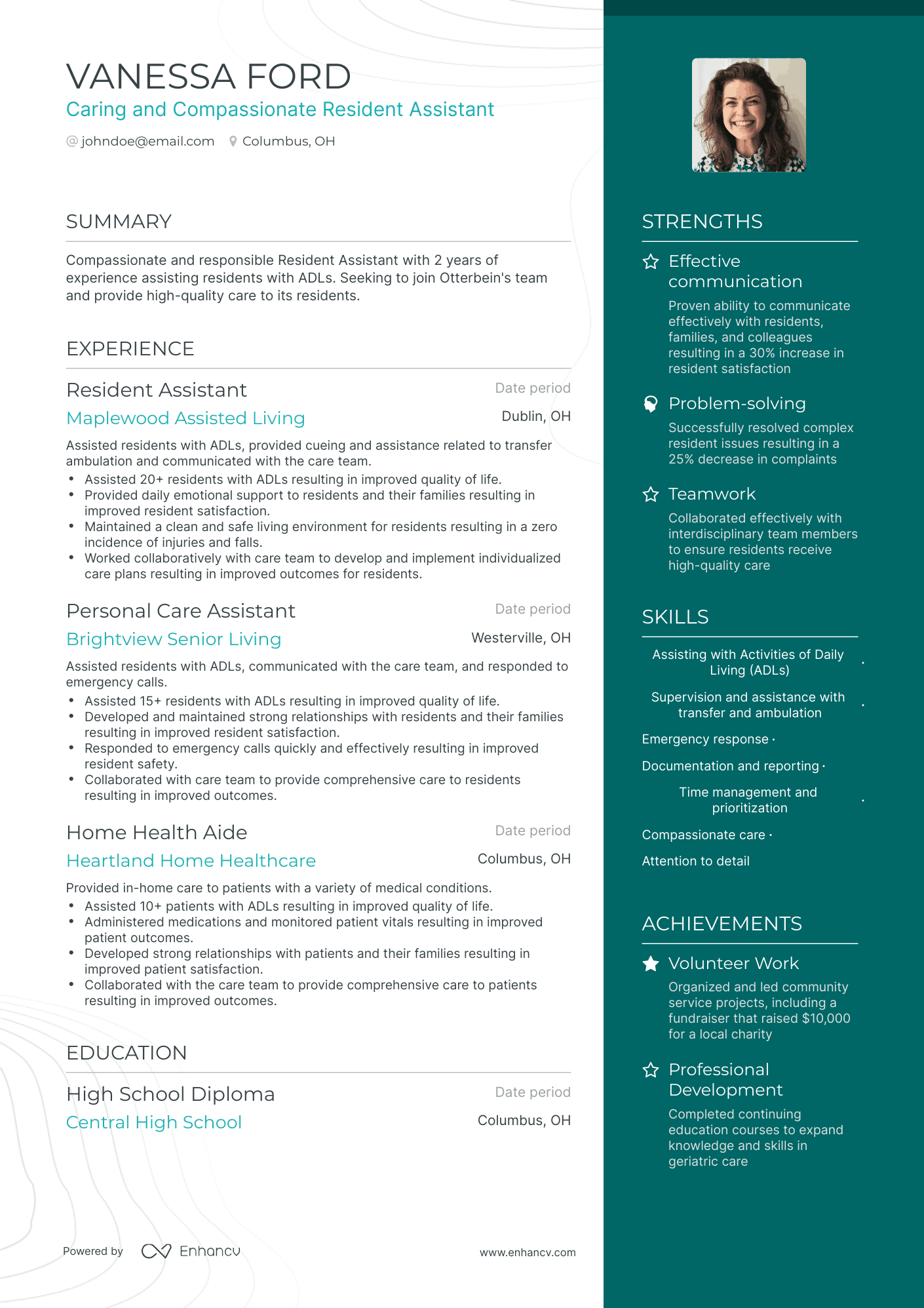 5 Resident Assistant Resume Examples & Guide for 2023