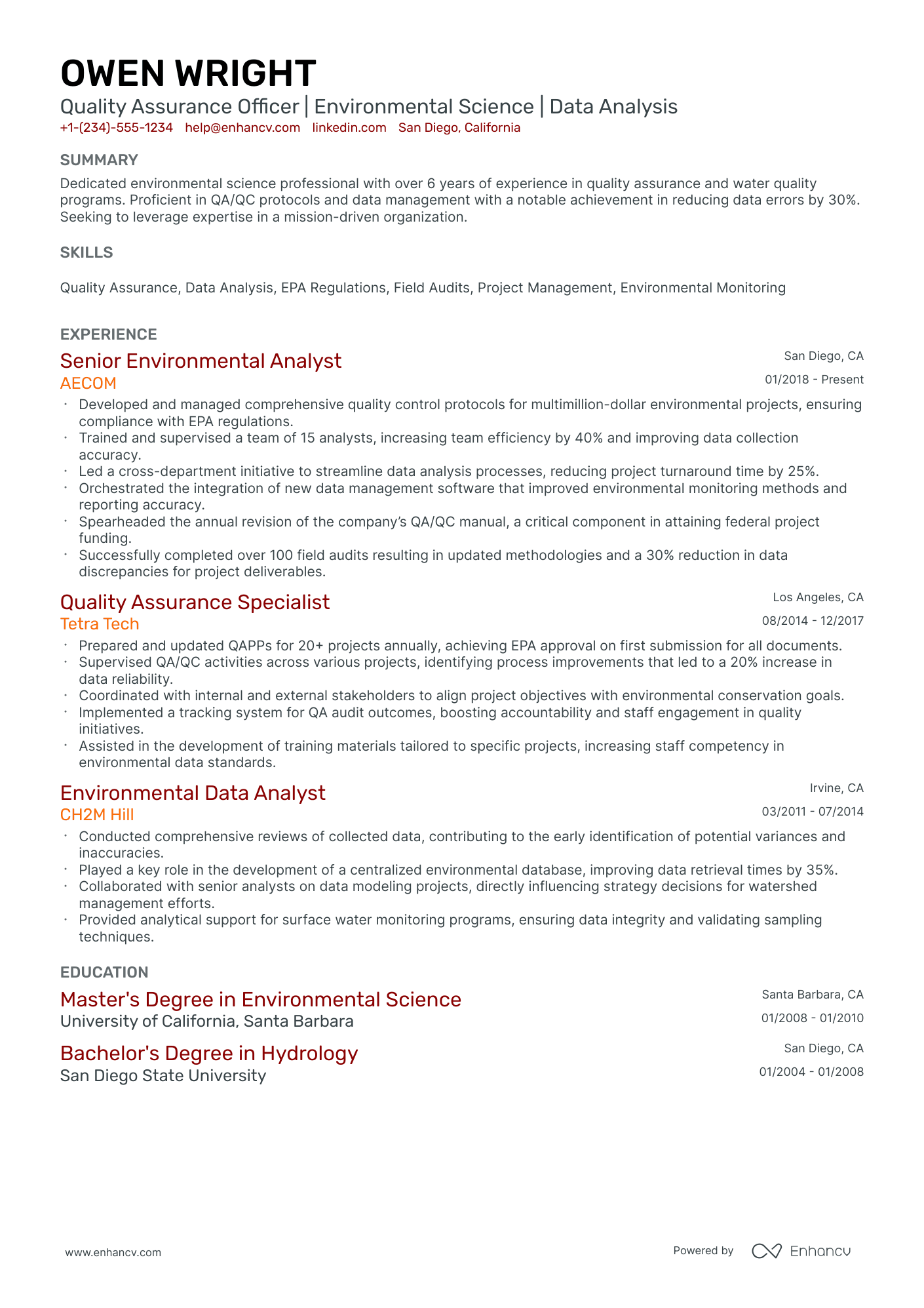 10 Quality Assurance Officer Resume Examples & Guide for 2026