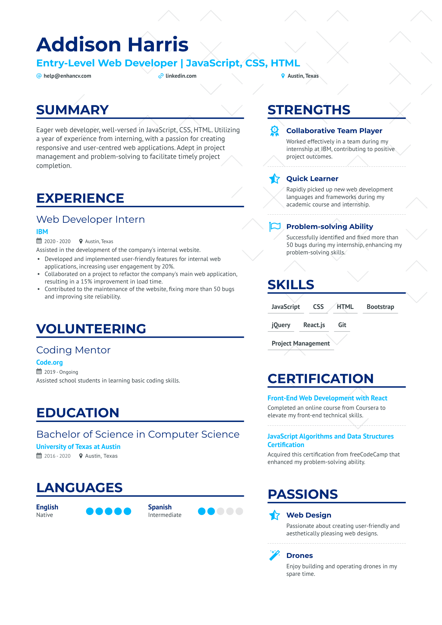 24 Web Developer Resume Examples & Guide For 2024