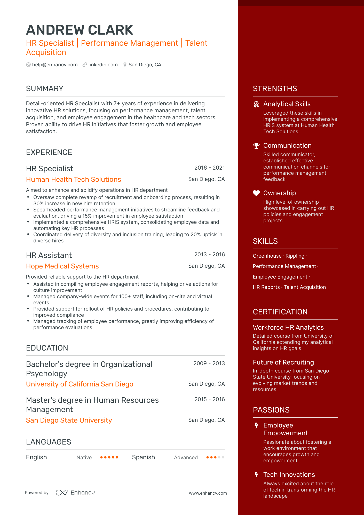 20 Human Resources Resume Examples & Guide for 2024