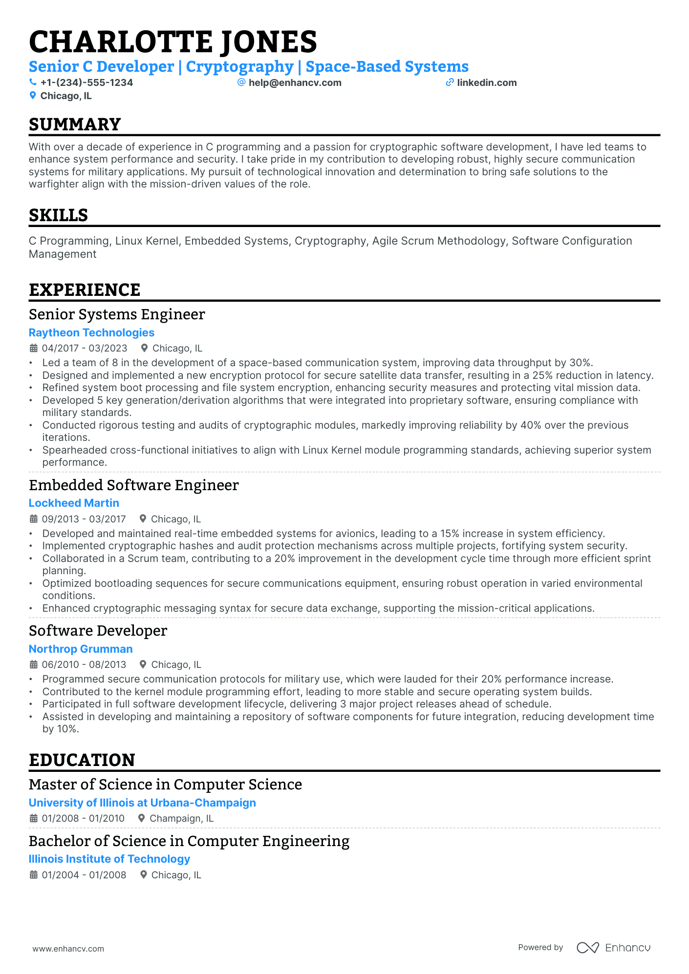 10 C Developer Resume Examples & Guide for 2026