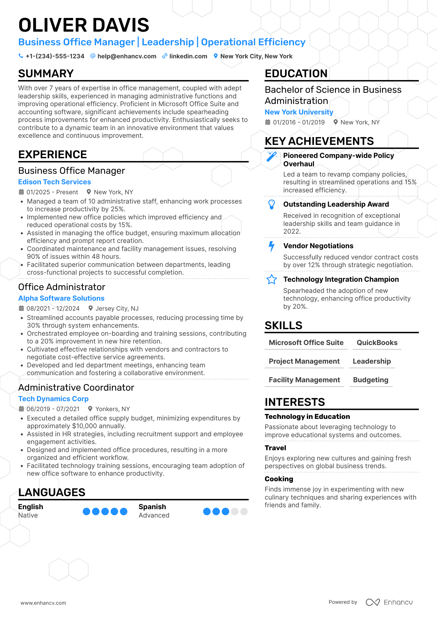 15 Office Manager Resume Examples & Guide for 2026