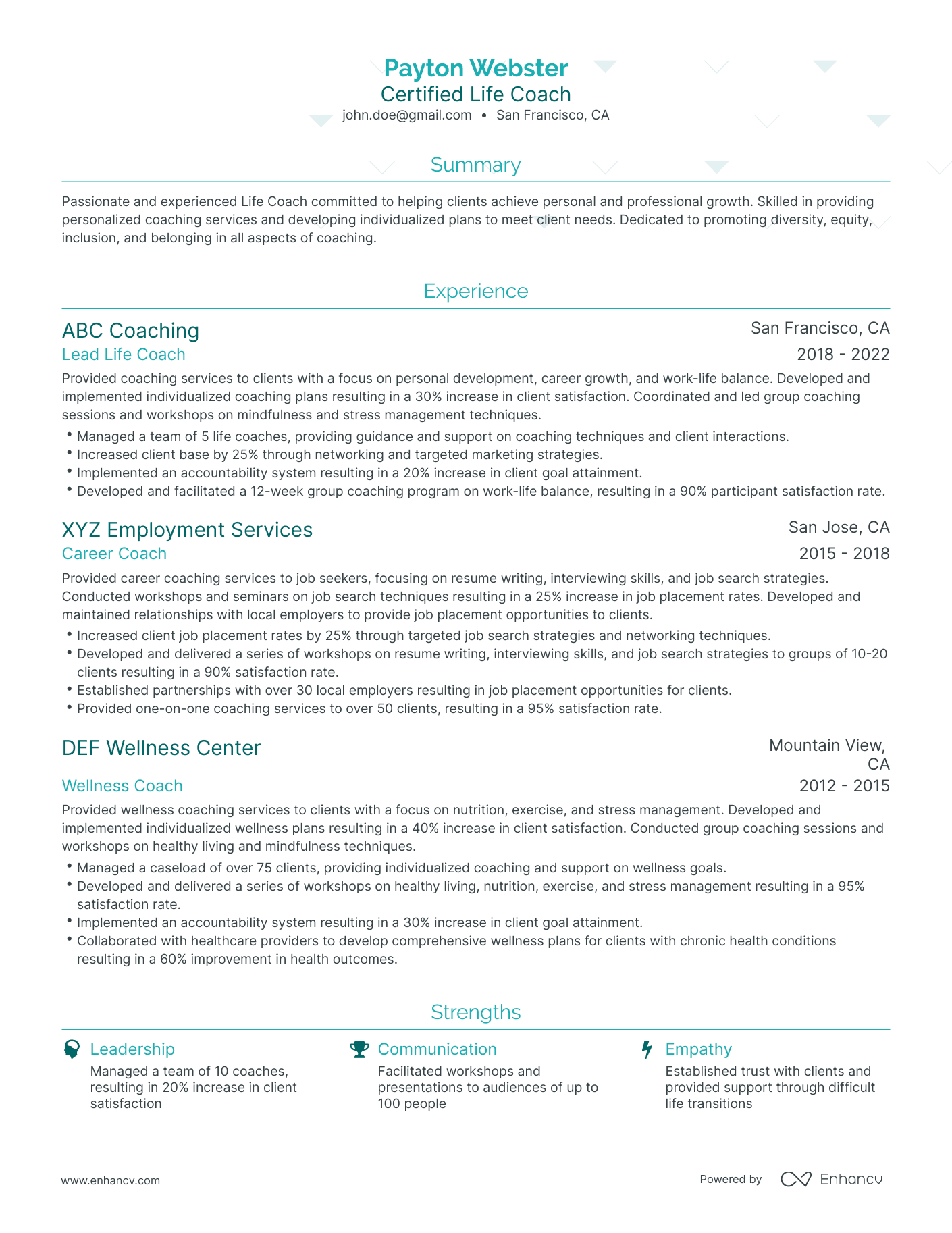 5 Life Coach Resume Examples Guide For 2023   AHR0cHM6Ly9jZG4uZW5oYW5jdi5jb20vcHJlZGVmaW5lZC1leGFtcGxlcy95a1NVVGVMbVc2WEoyTFdXZDdLRUhMSjRLblFrYWh1dDV6N1czSENXL2ltYWdlLnBuZw~~. 