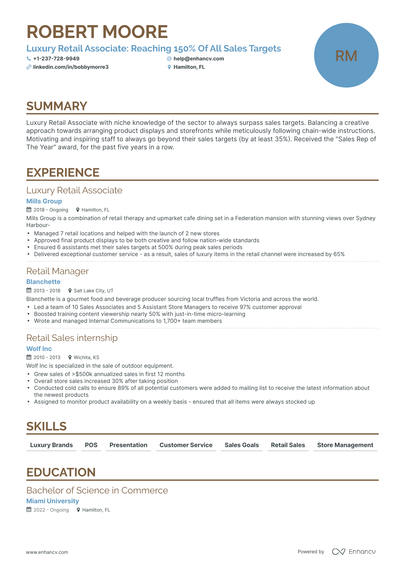 5 Luxury Retail Resume Examples - AHR0cHM6Ly9jZG4uZW5oYW5jdi5jb20vcHJlZGVmaW5lZC1leGFtcGxlcy96bzNzNDU5bVBqMm0wdjJwN2JmQjBxZzhERVJaOGdMdGRESFFnOHM0L2ltYWdlLnBuZw~~.