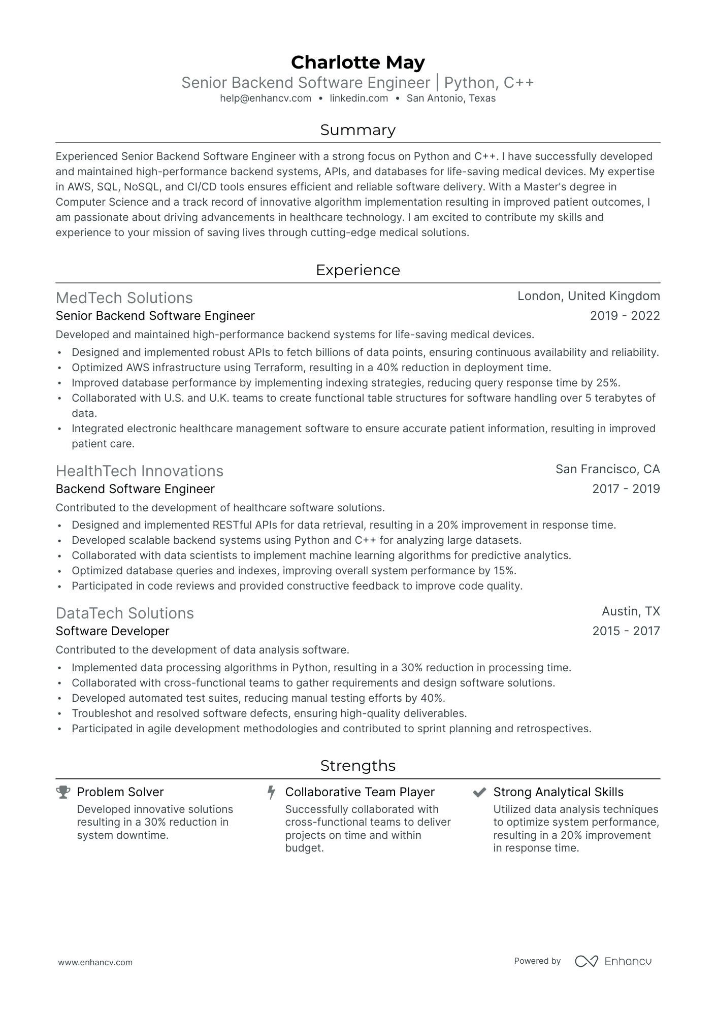 5 Senior Data Engineer Resume Examples & Guide for 2024