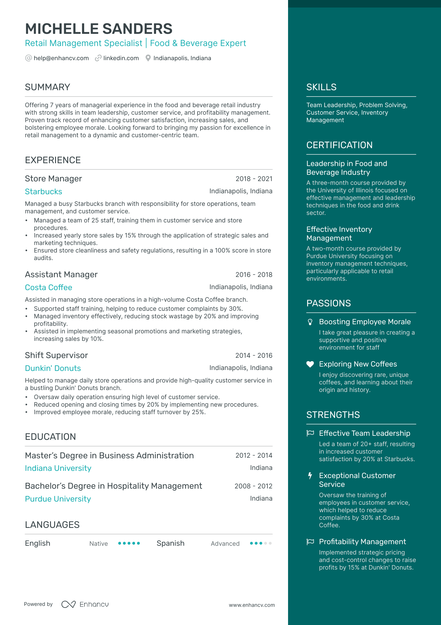 10 Coffee Shop Resume Examples - AHR0cHM6Ly9jZG4uZW5oYW5jdi5jb20vcHJlZGVmaW5lZC1leGFtcGxlcy9DRWU4RE1pcUw2QlJkOWNOMjVDN1Q5WWg5Tjg0T0JrYUphZ2o0YTg0L2ltYWdlLnBuZw~~