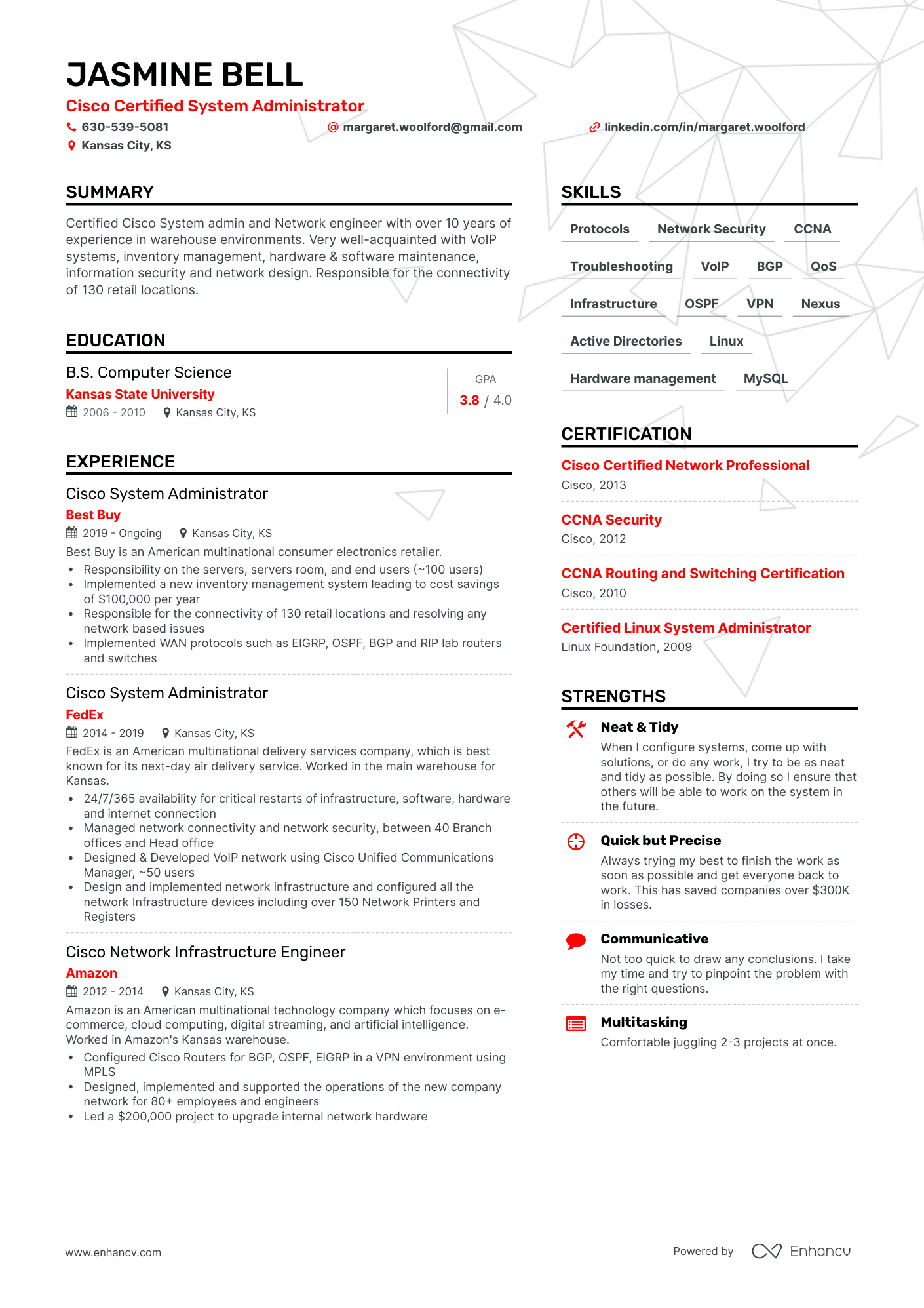 System Administrator Resume: 4 Sys Admin Resume Examples & Guide ...