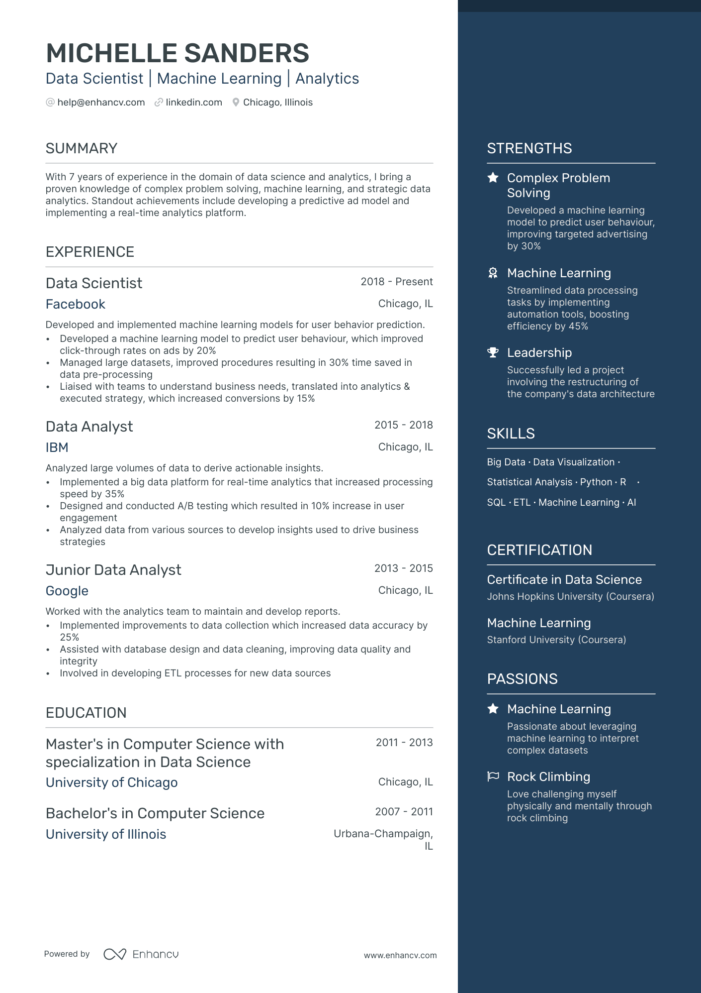 5 Senior Data Scientist Resume Examples & Guide for 2024