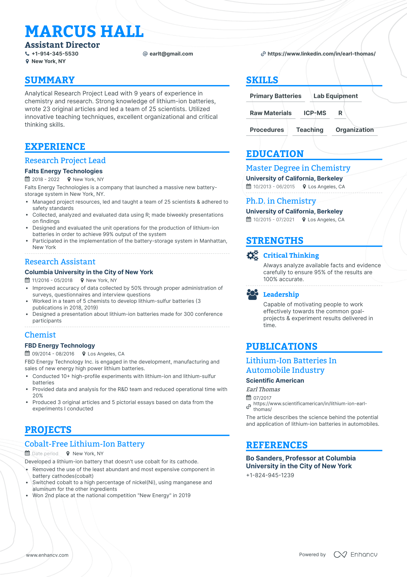 academic project details in my resume