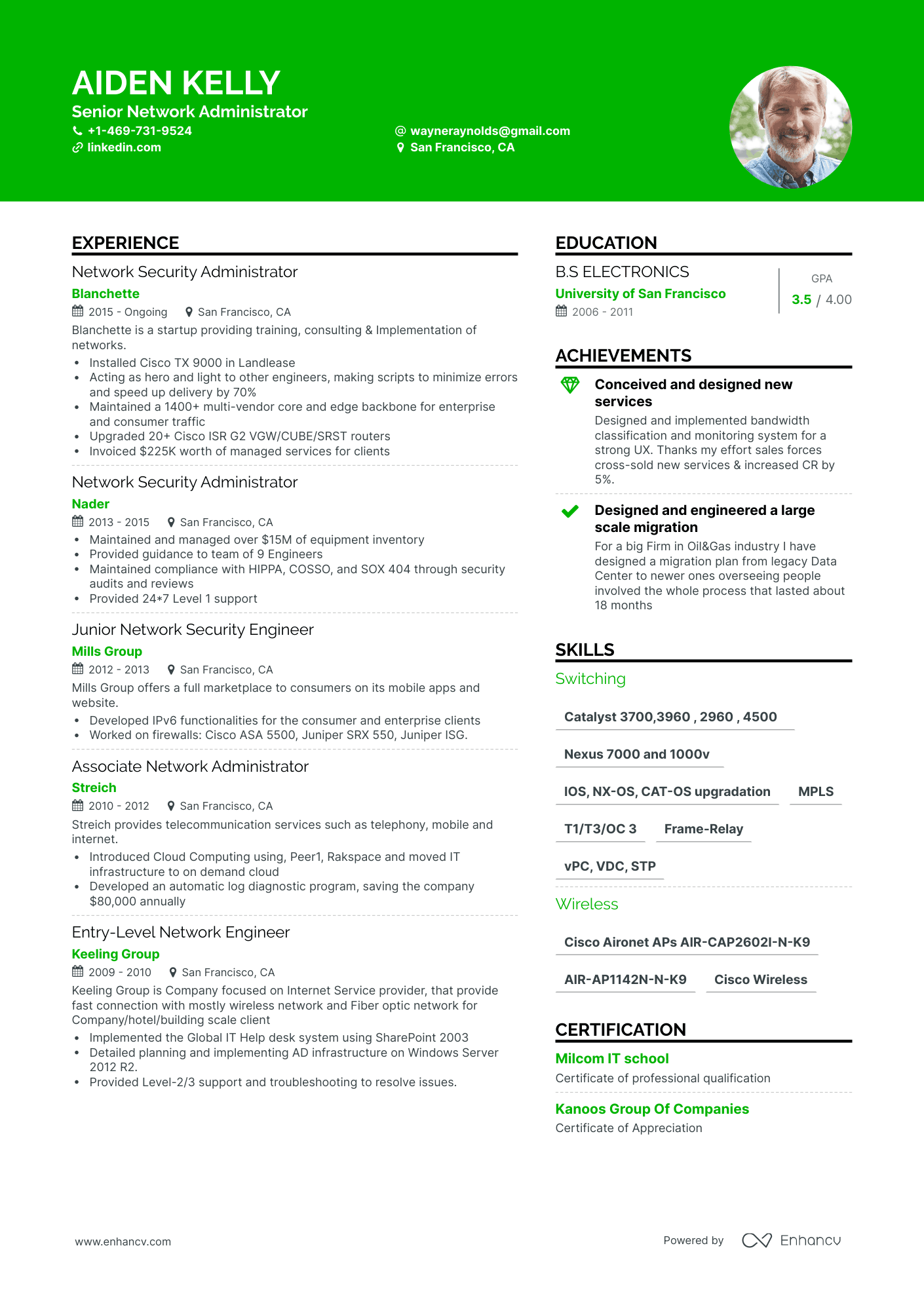 15 Network Engineer Resume Examples & Guide for 2024