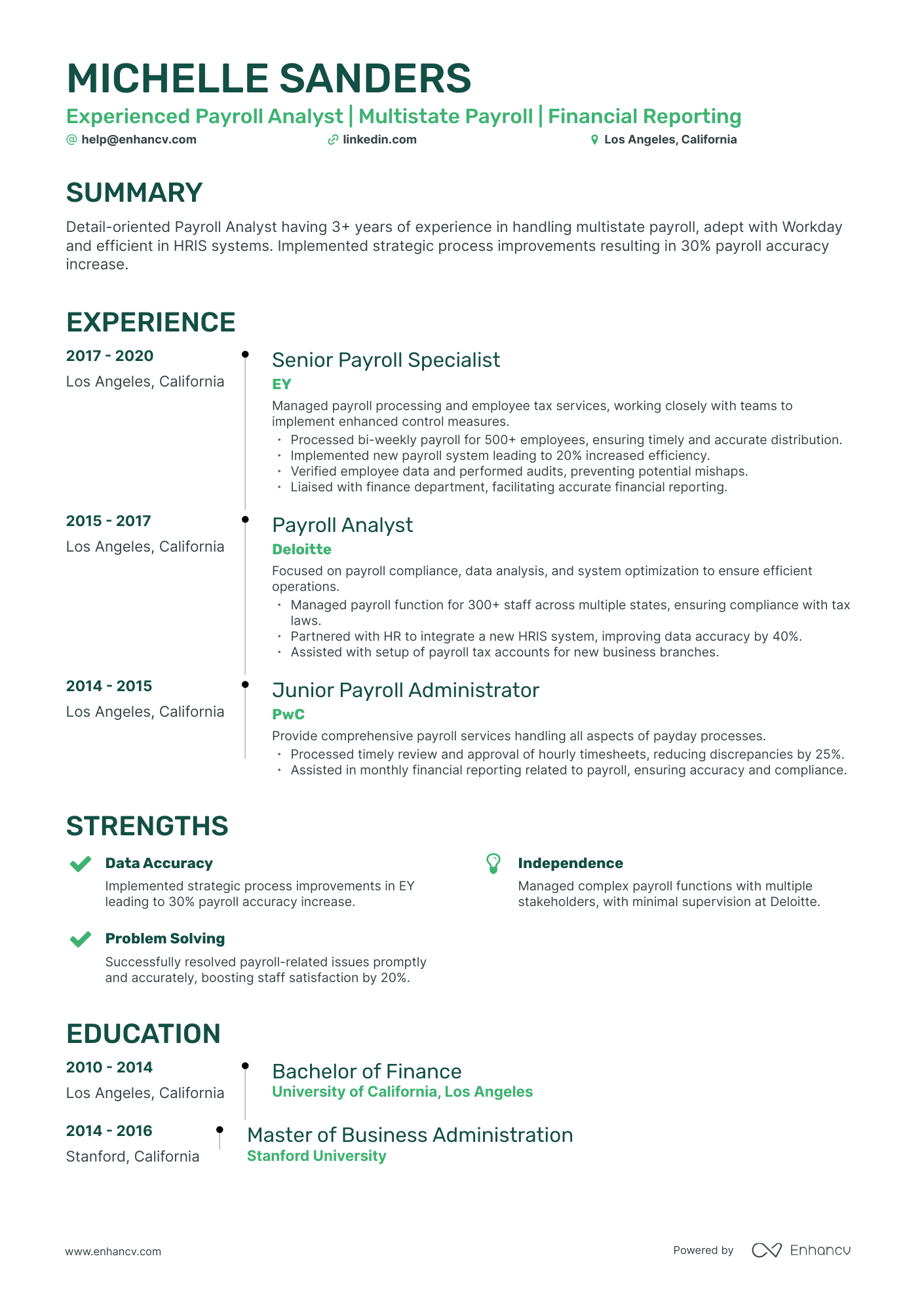 5 Payroll Analyst Resume Examples & Guide for 2024