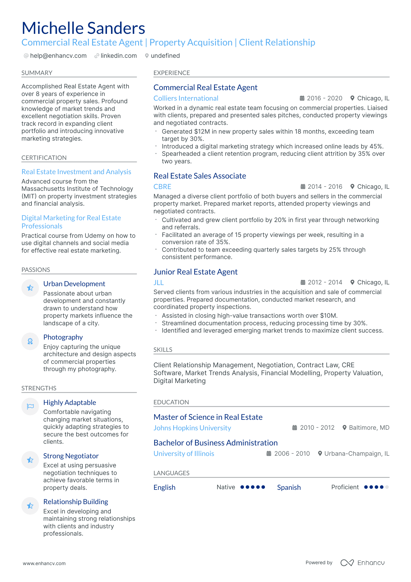 10 Commercial Real Estate Agent Resume Examples & Guide for 2026