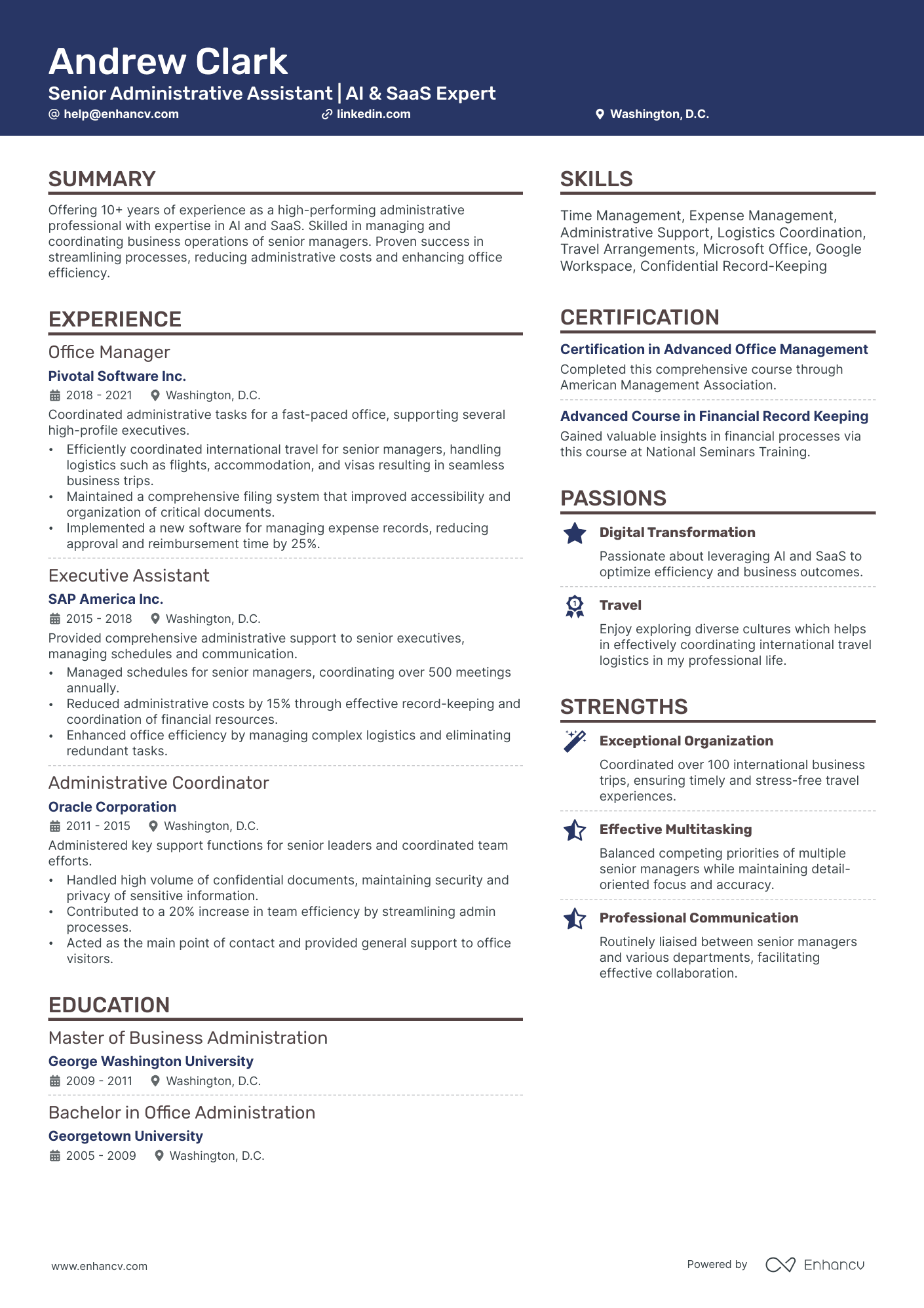 10 Executive Administrative Assistant Resume Examples & Guide for 2026