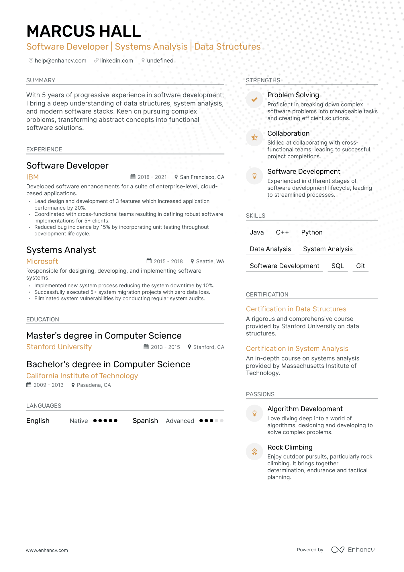 5 Computer Science Internship Resume Examples & Guide for 2024