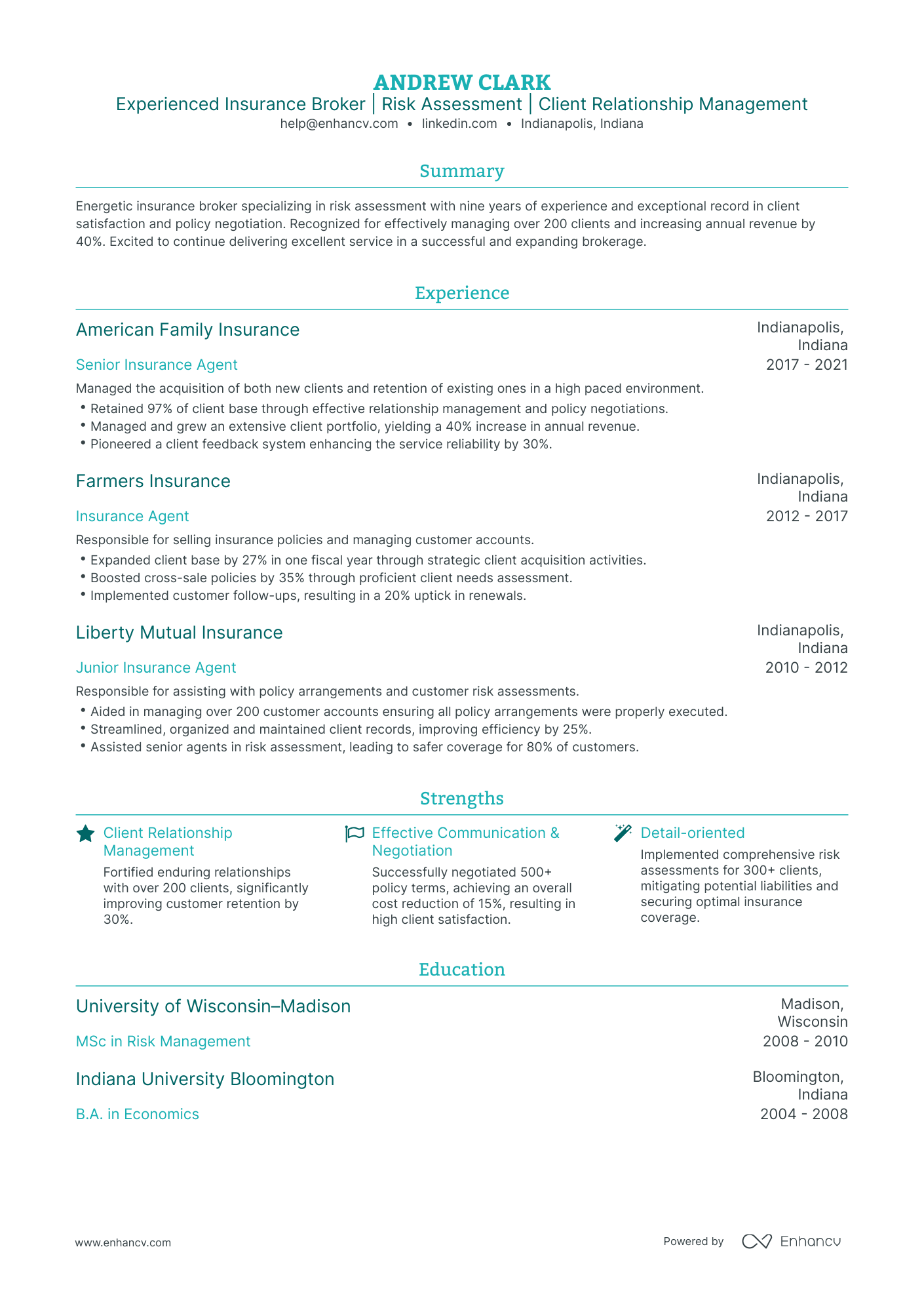Insurance License Resume Examples 5 Insurance Broker Resume Examples & Guide for 2024