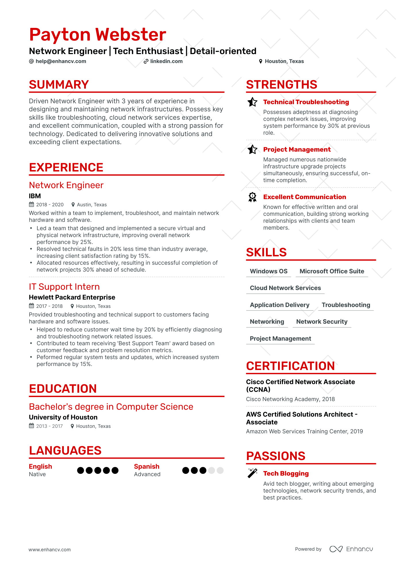 15 Network Engineer Resume Examples & Guide for 2024