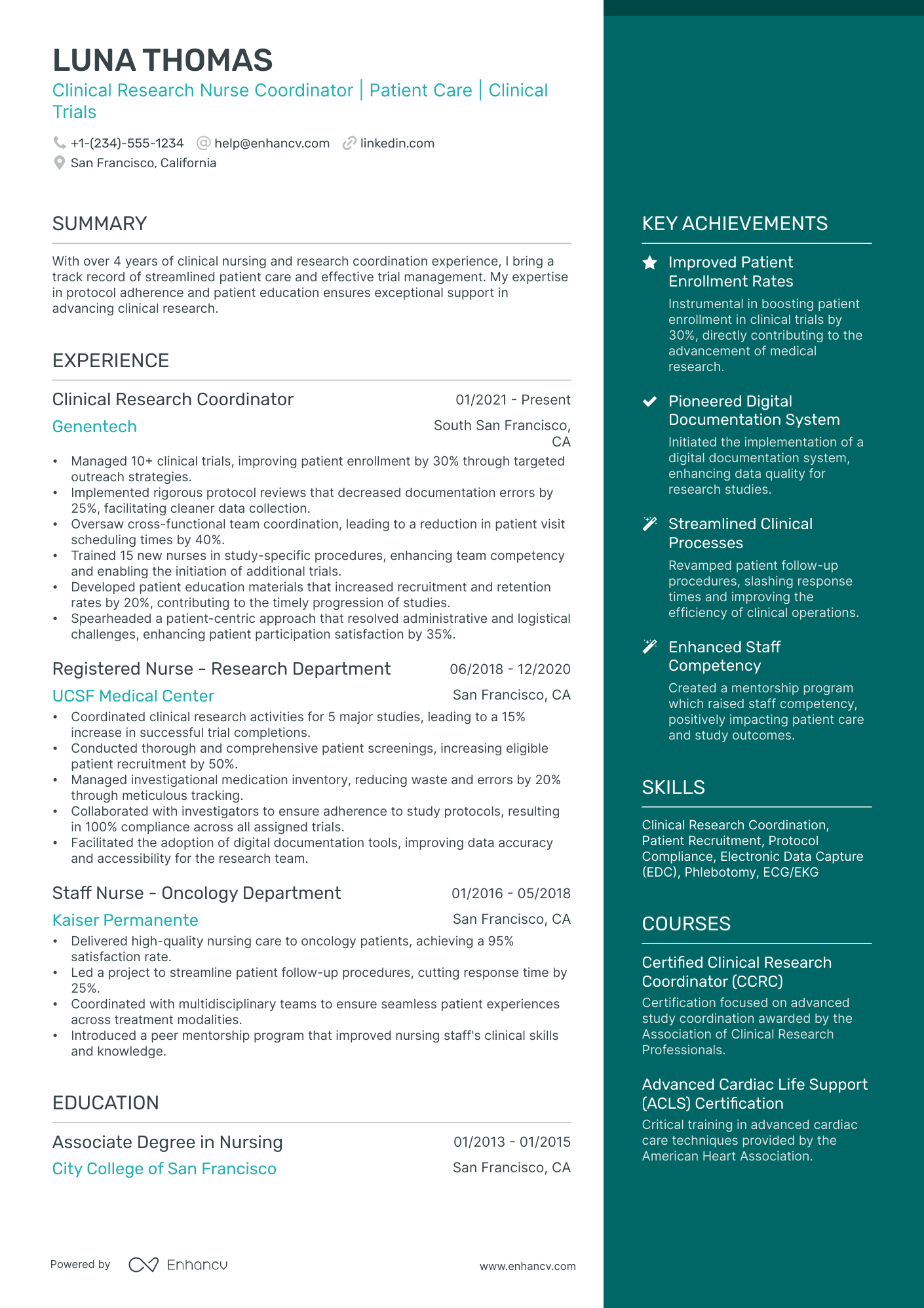 10 Clinical Research Nurse Resume Examples & Guide for 2026