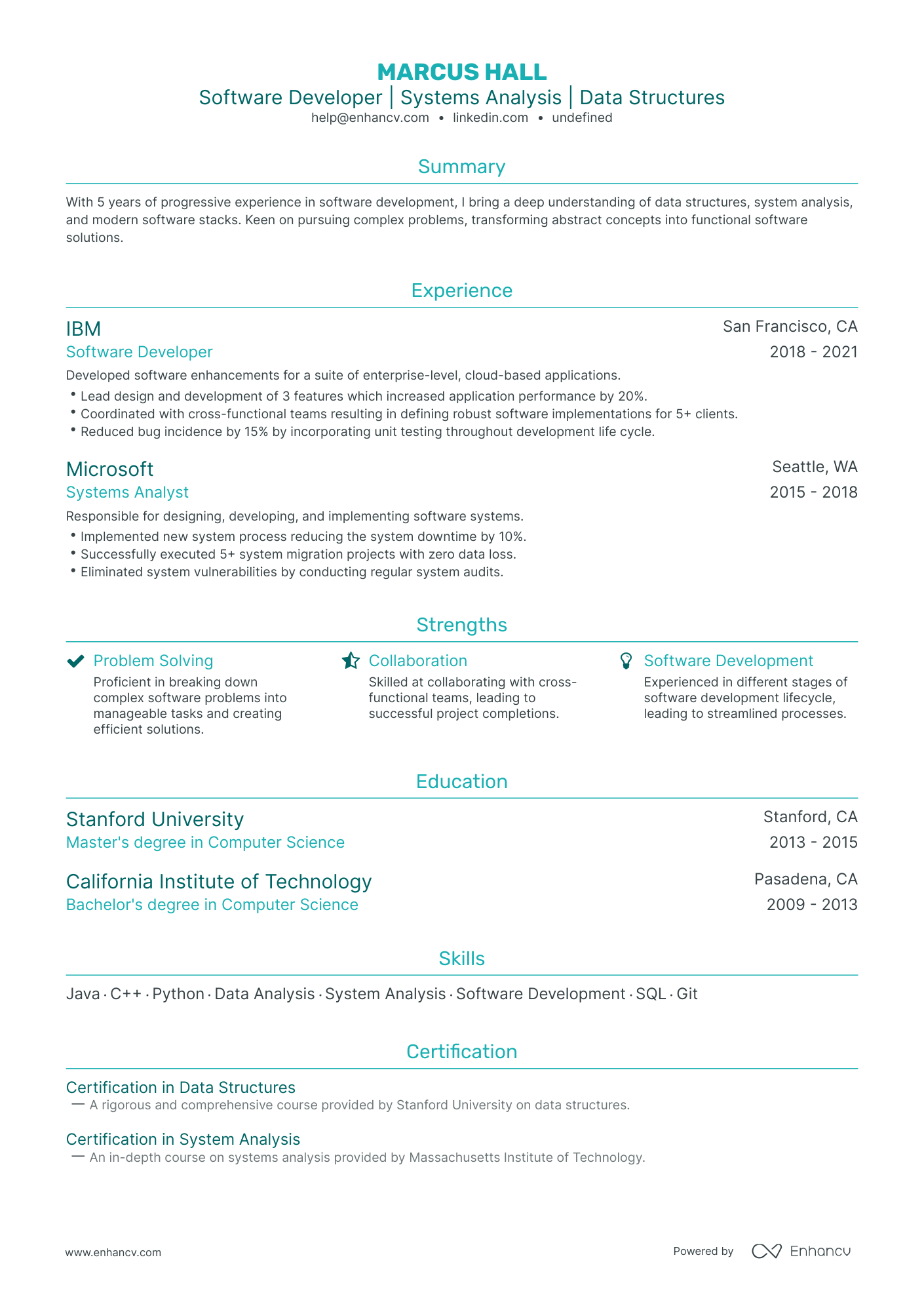 5 Computer Science Internship Resume Examples & Guide for 2024