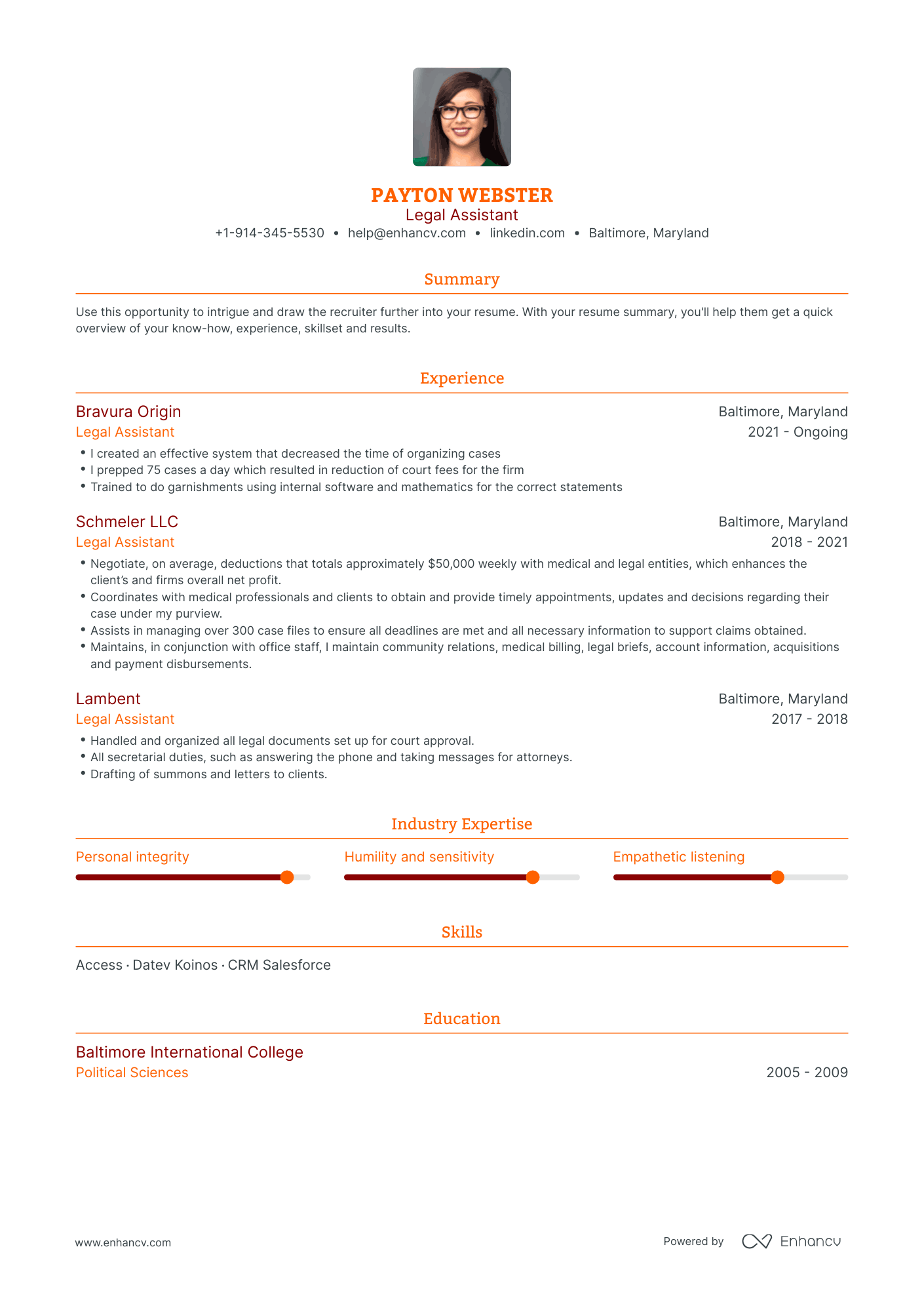 5 Legal Assistant Resume Examples & Guide for 2024