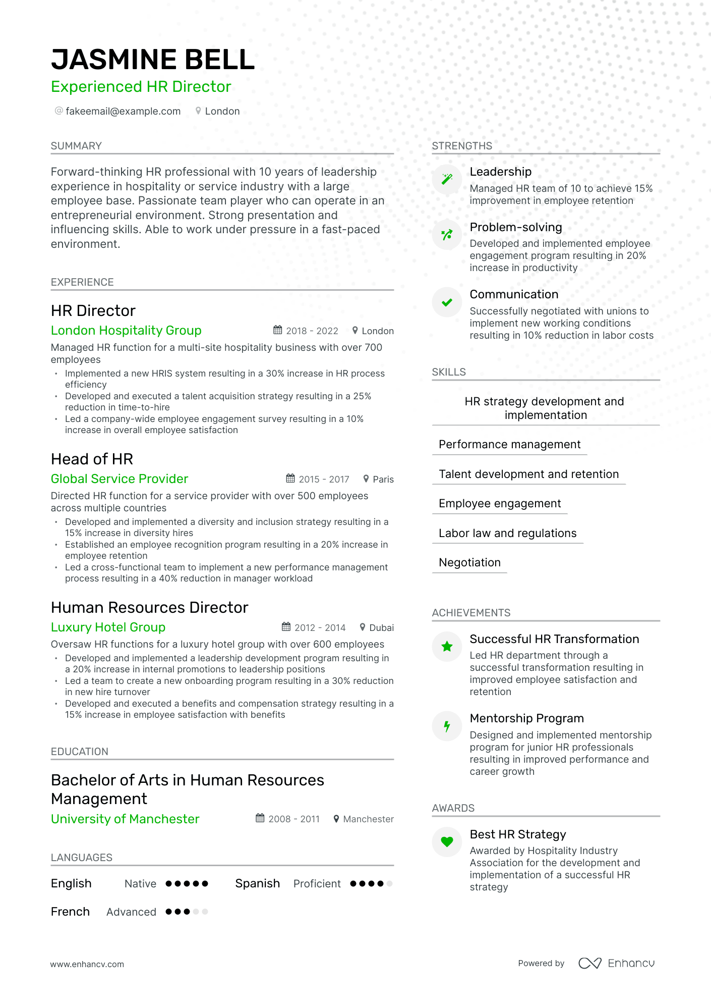 5 HR Director Resume Examples & Guide for 2024