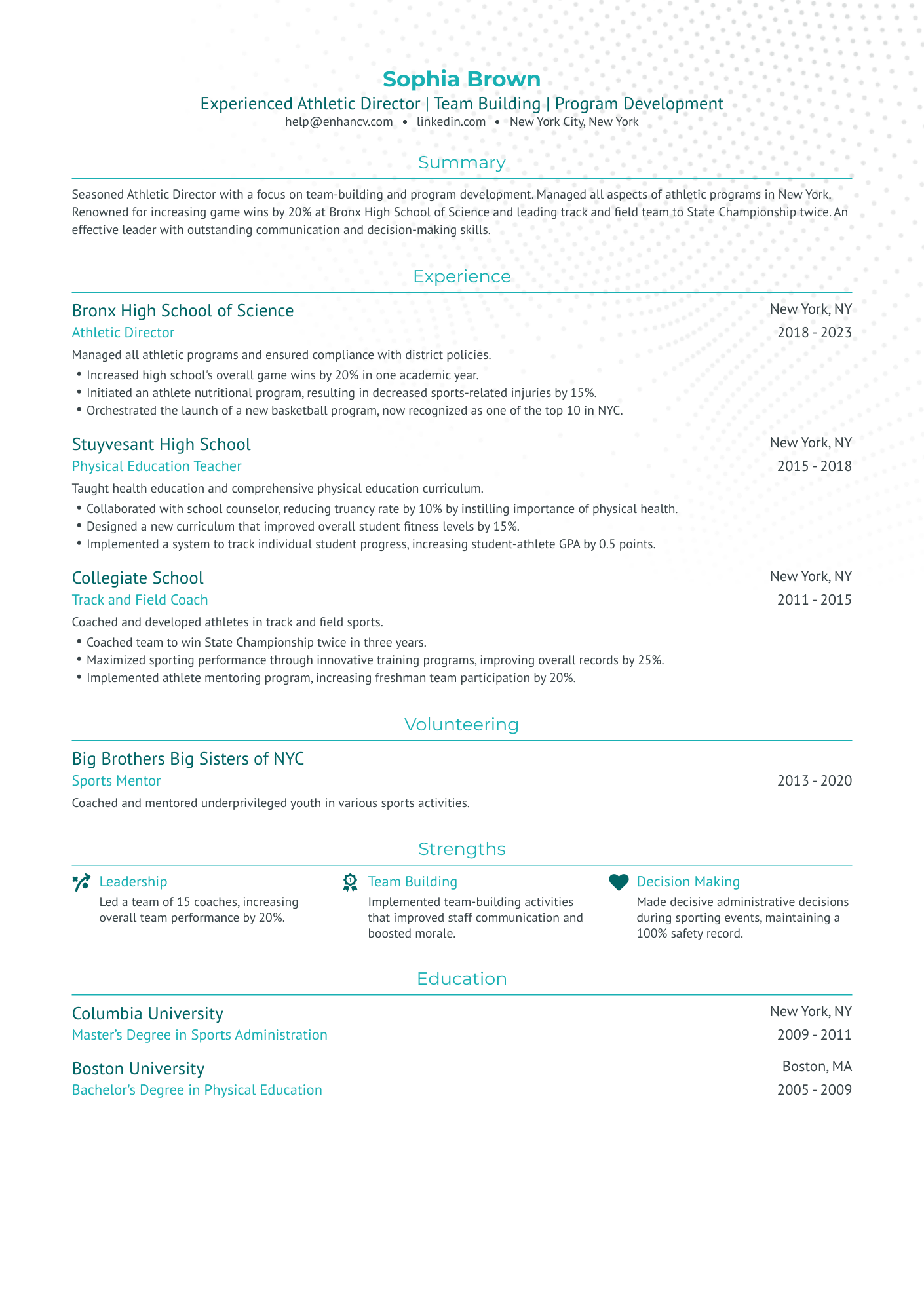 6 Athlete Resume Examples & Guide for 2024