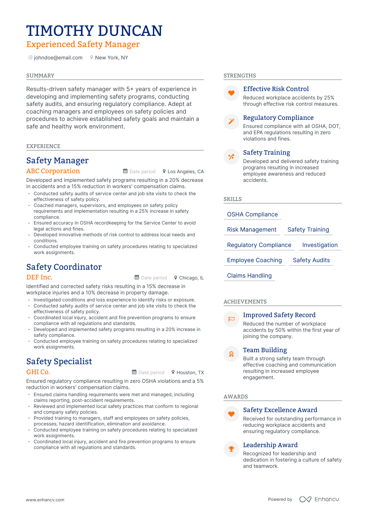 5 Safety Manager Resume Examples - AHR0cHM6Ly9jZG4uZW5oYW5jdi5jb20vcHJlZGVmaW5lZC1leGFtcGxlcy9LWDJzOHI4aWRPSUpKd29QbUNWZXZCcmpmdDZhVU00YXdTMXFpcllHL2ltYWdlLnBuZw~~. 