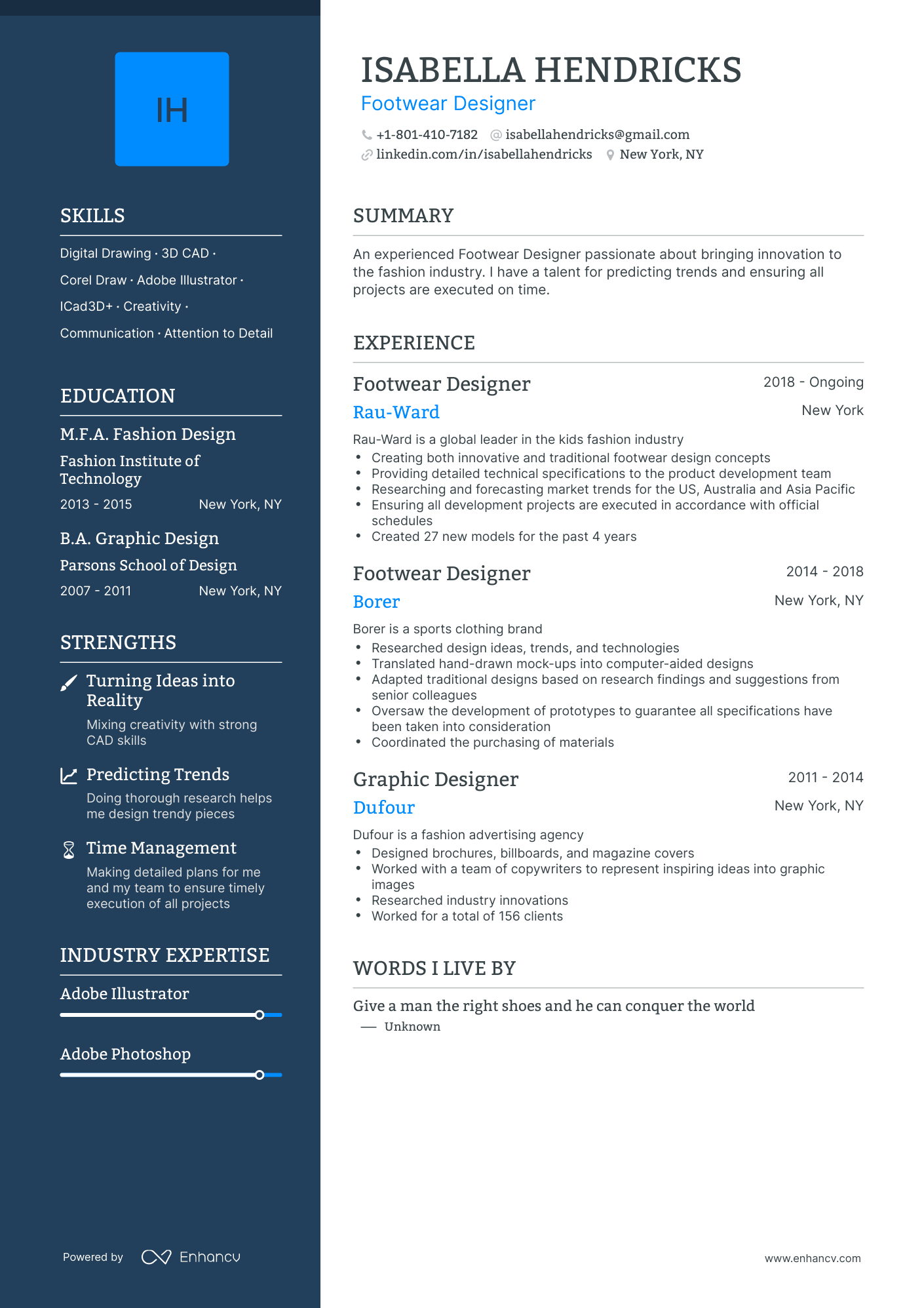 5 Footwear Designer Resume Examples & Guide for 2023