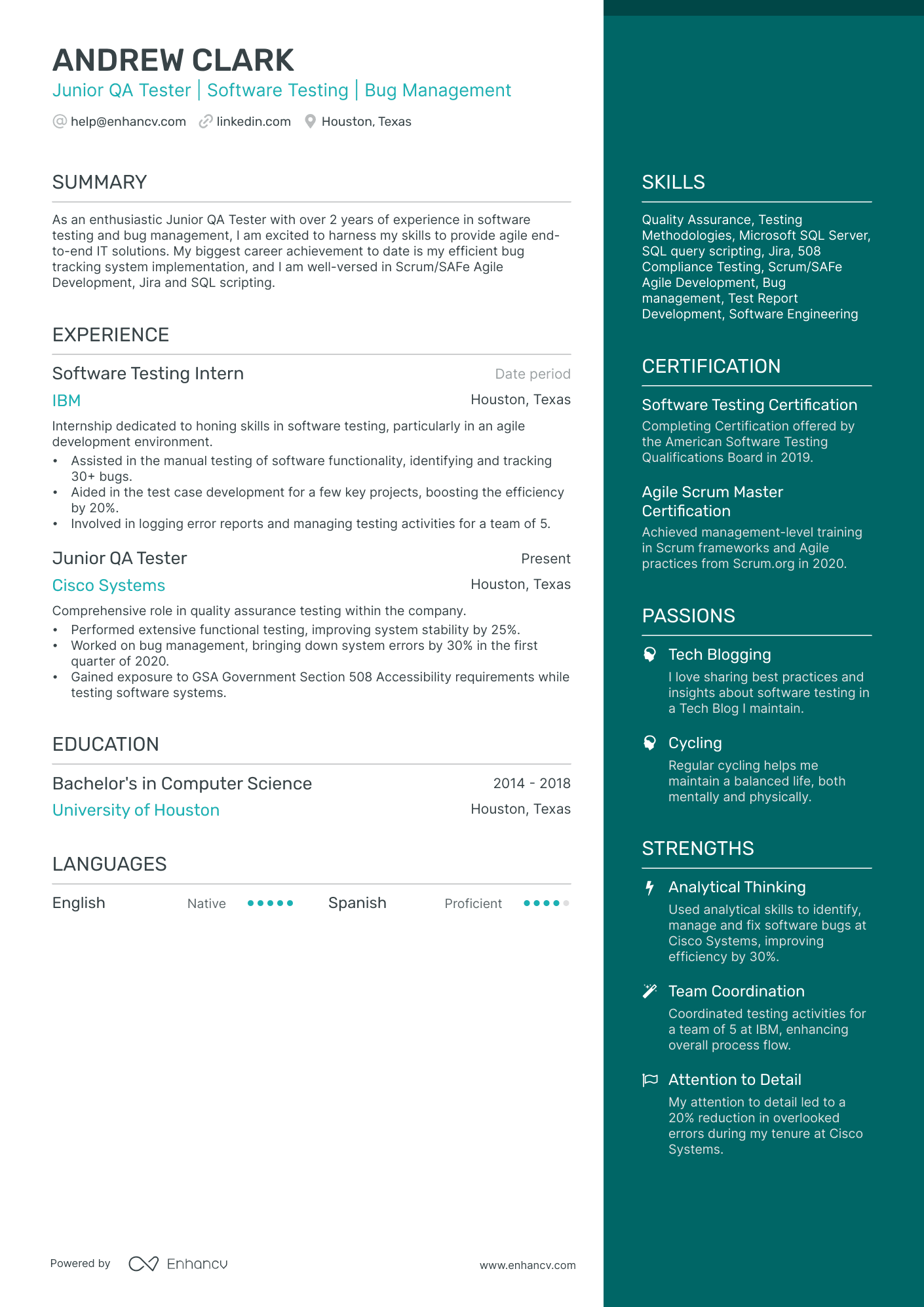 10 Junior QA Tester Resume Examples & Guide for 2026