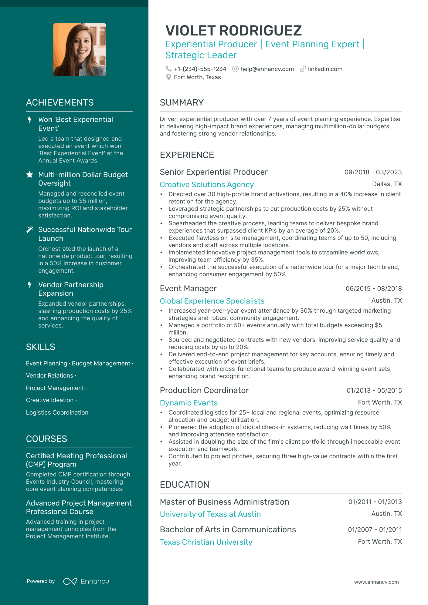 5 Experiential Marketing Resume Examples Guide for 2024