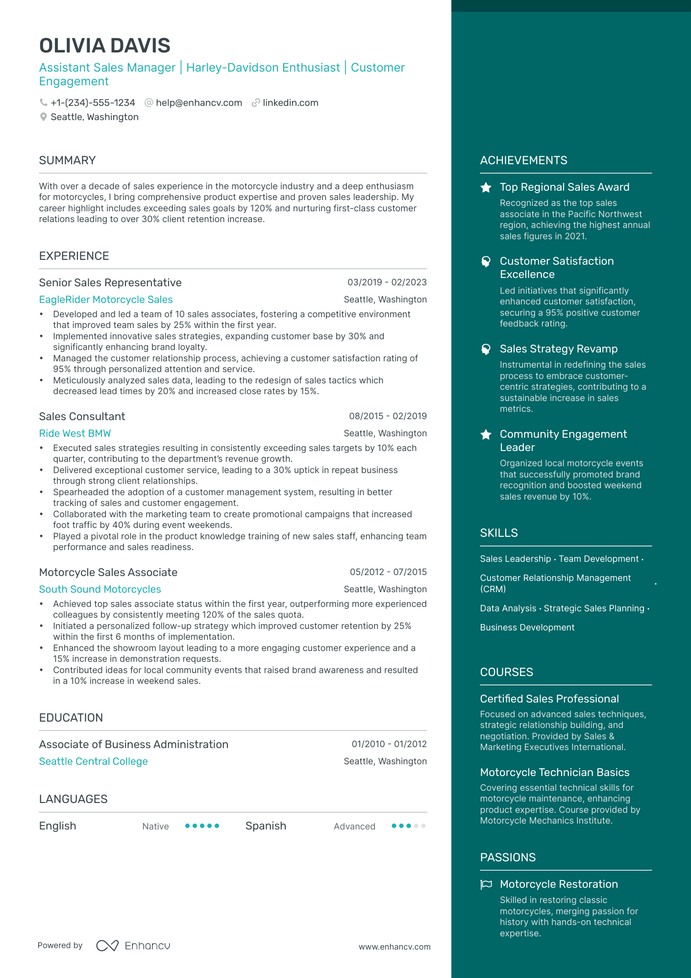 5 Assistant Sales Manager Resume Examples & Guide for 2024