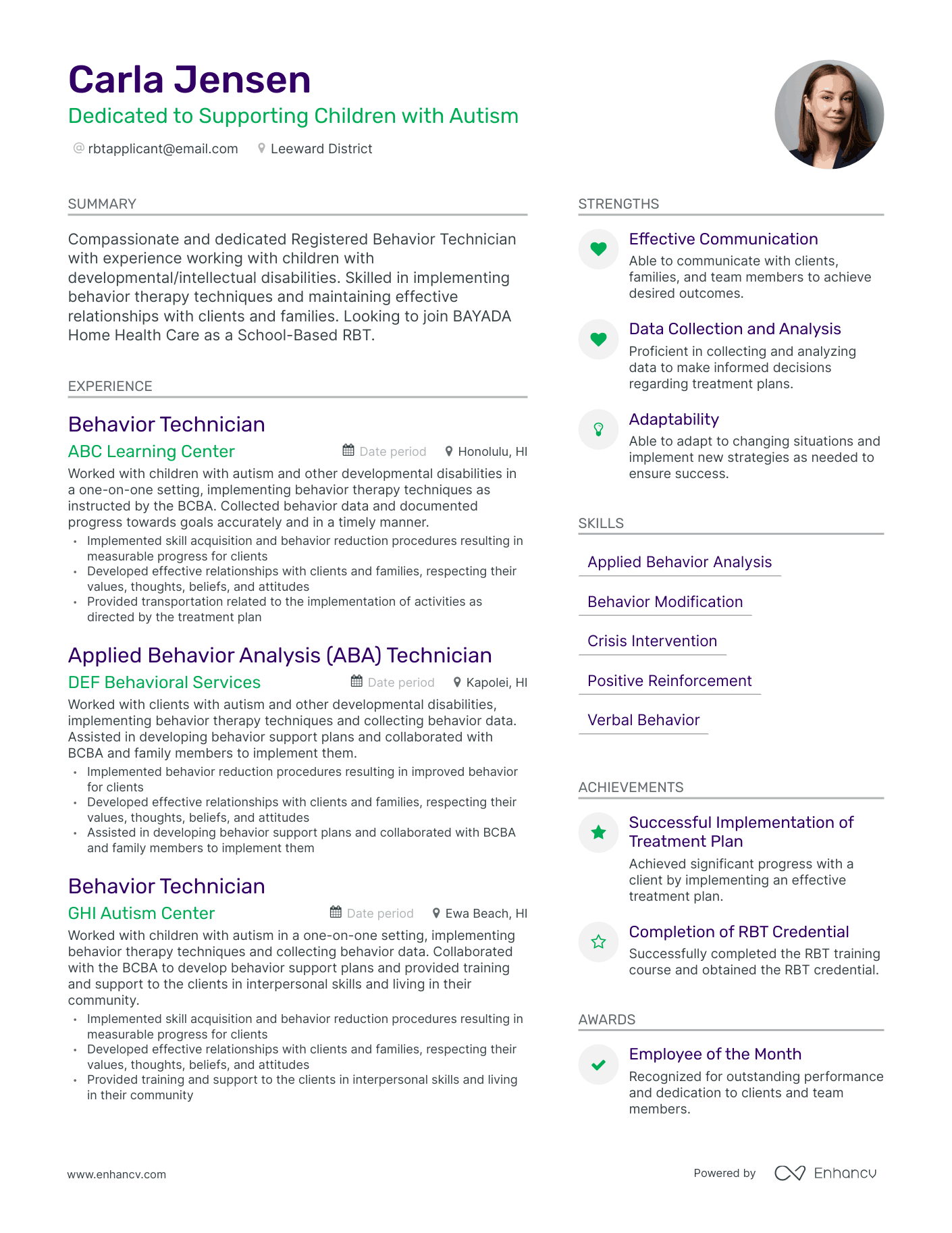 5 Rbt Resume Examples & Guide for 2023