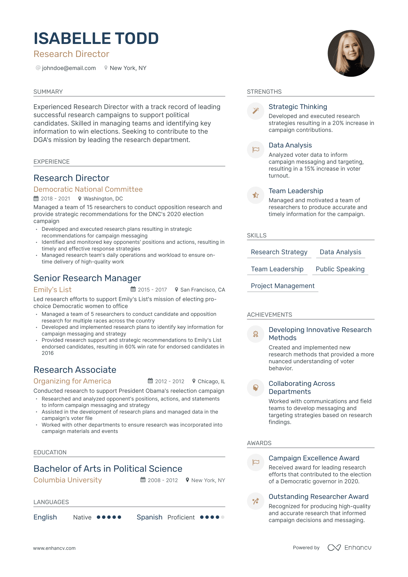 5 Research Director Resume Examples & Guide for 2023