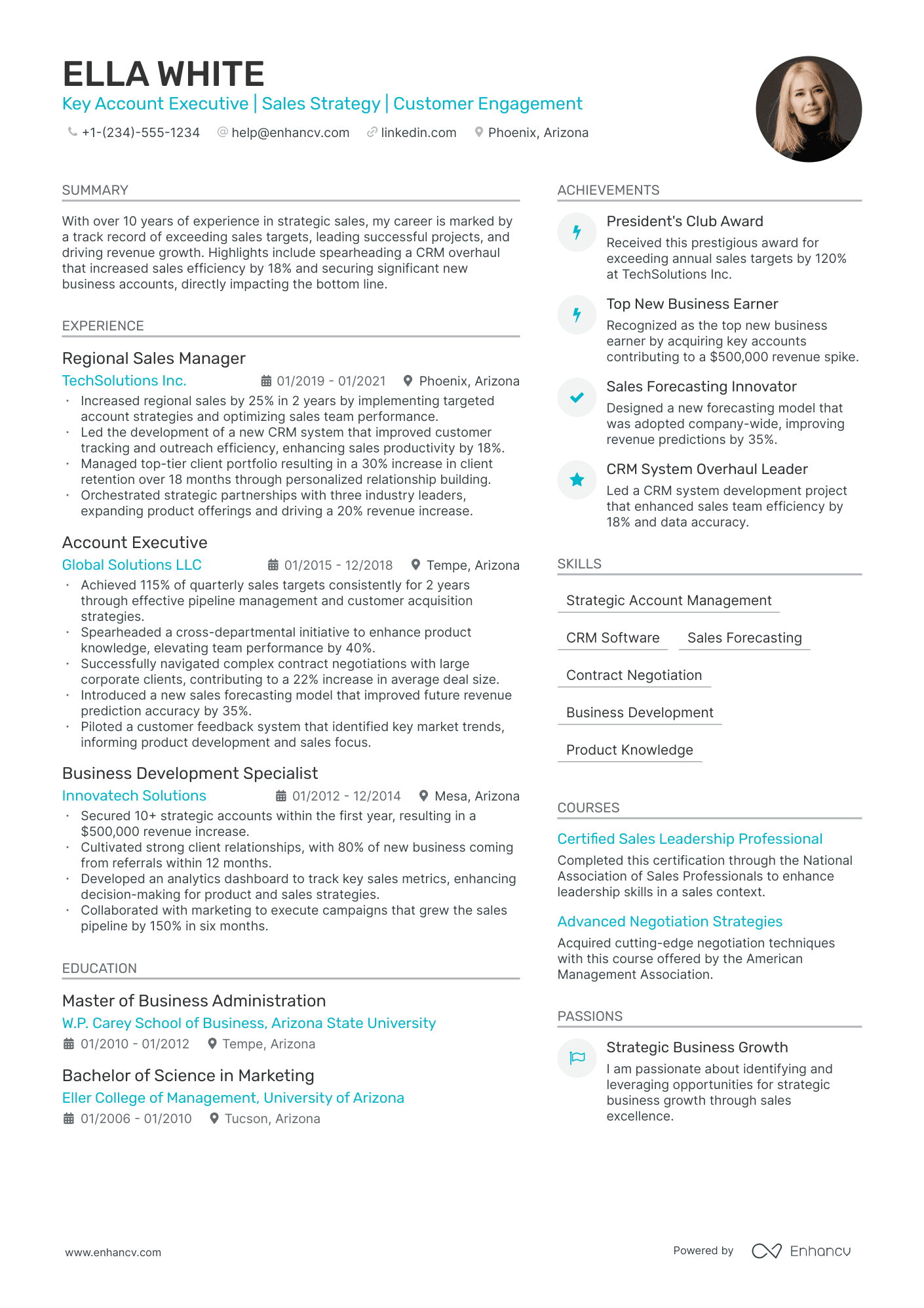 5 Sales Account Manager Resume Examples & Guide For 2024