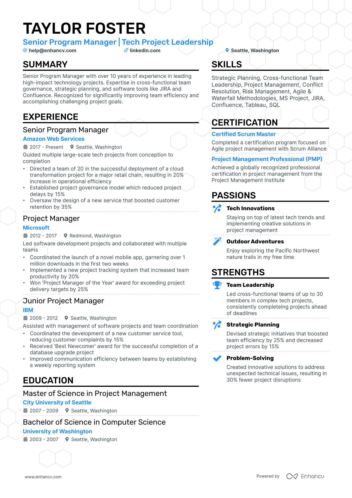10 Senior Program Manager Resume Examples & Guide for 2026