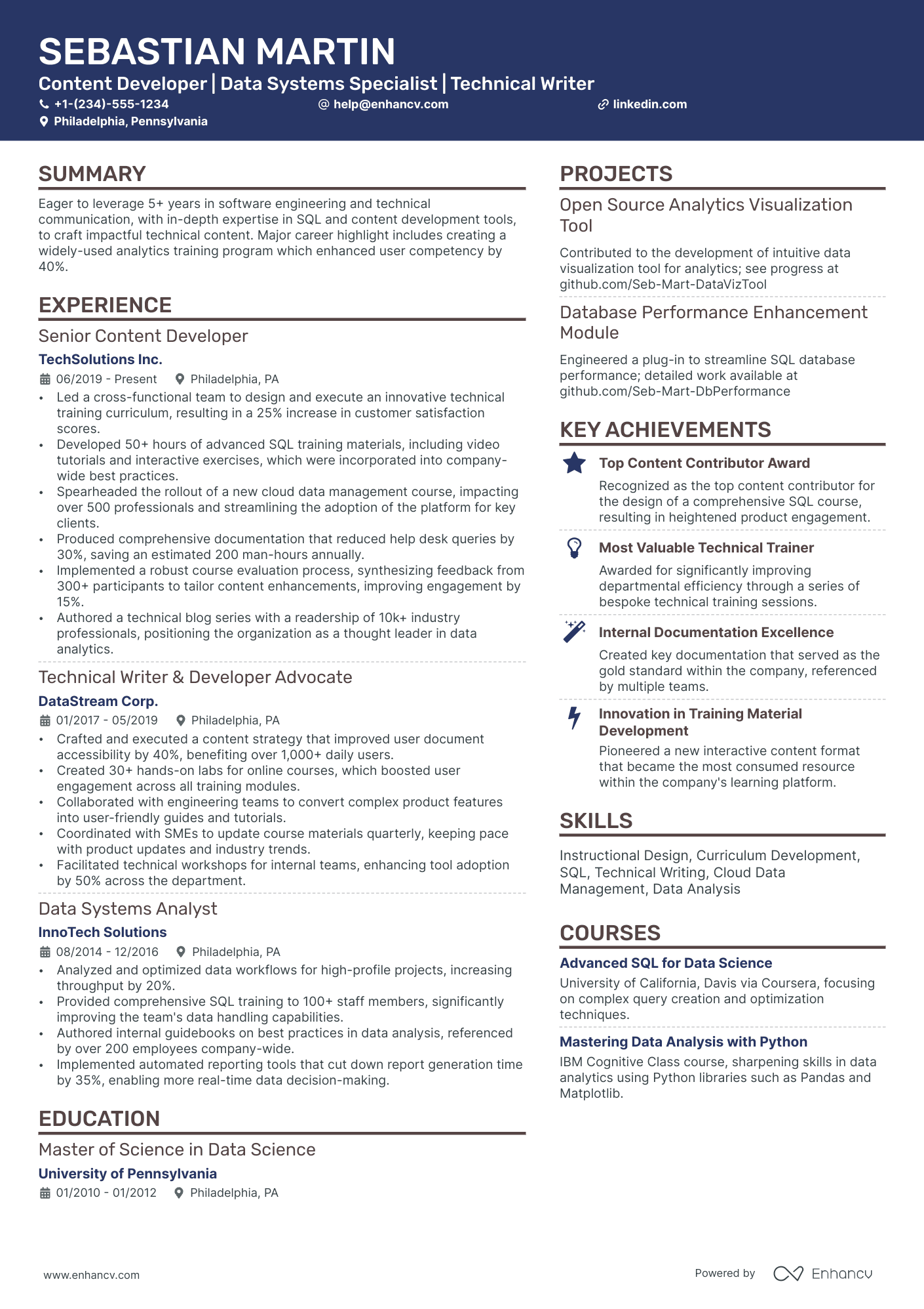 10 Content Developer Resume Examples & Guide for 2026