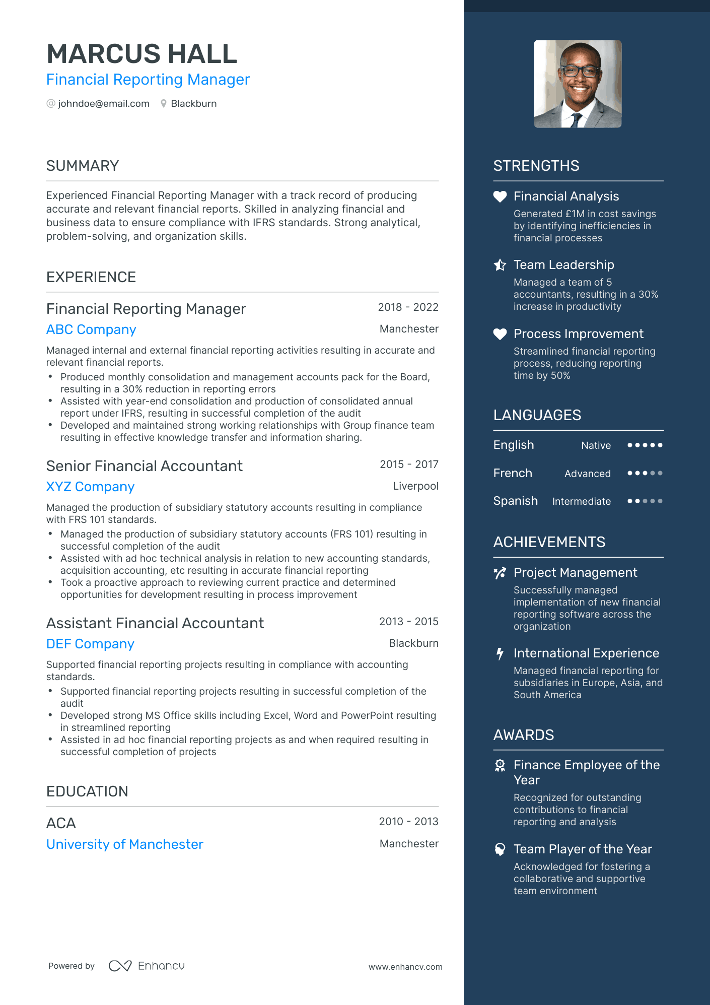 13 Finance Manager Resume Examples & Guide For 2024