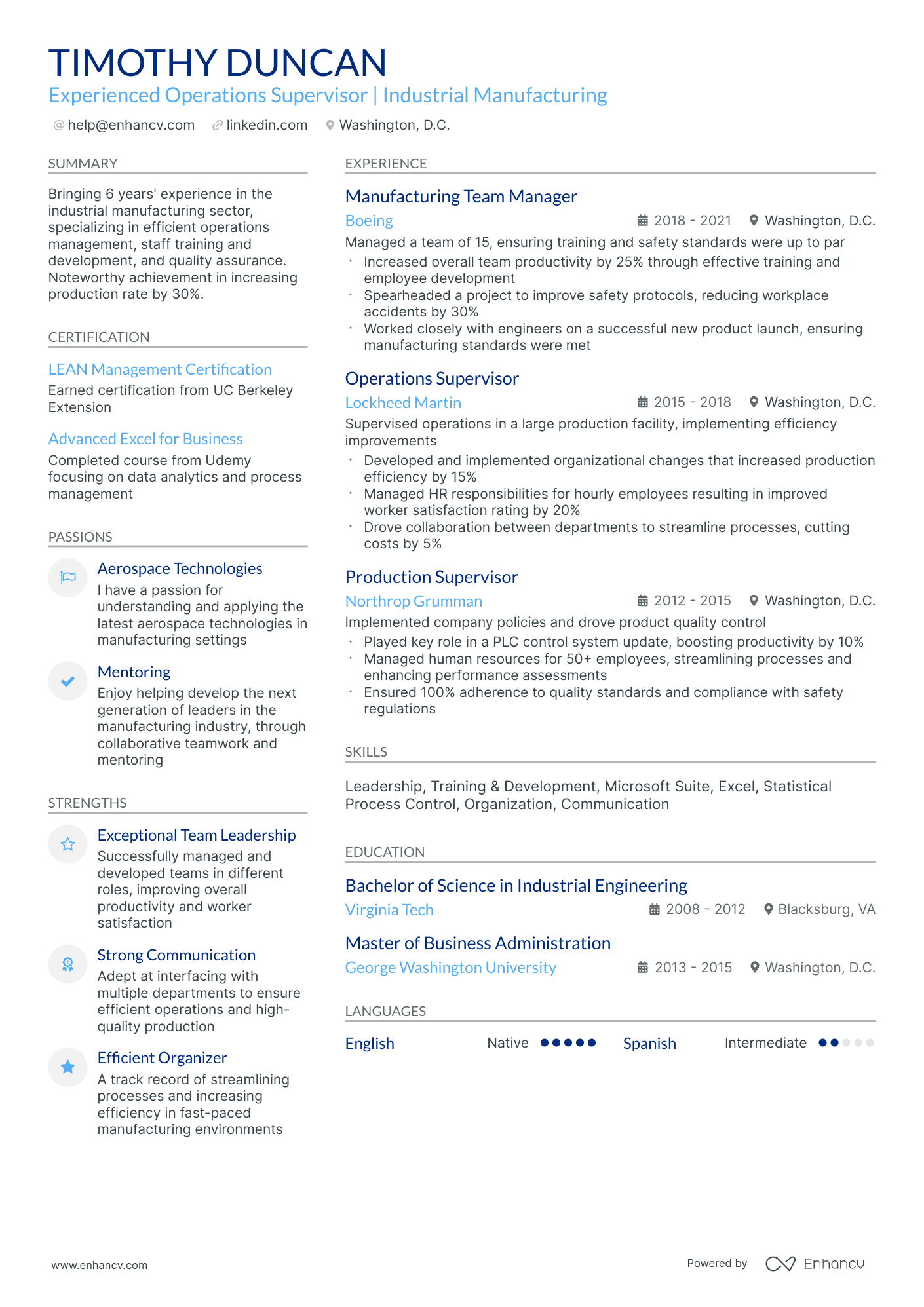 10 Operations Supervisor Resume Examples & Guide for 2026