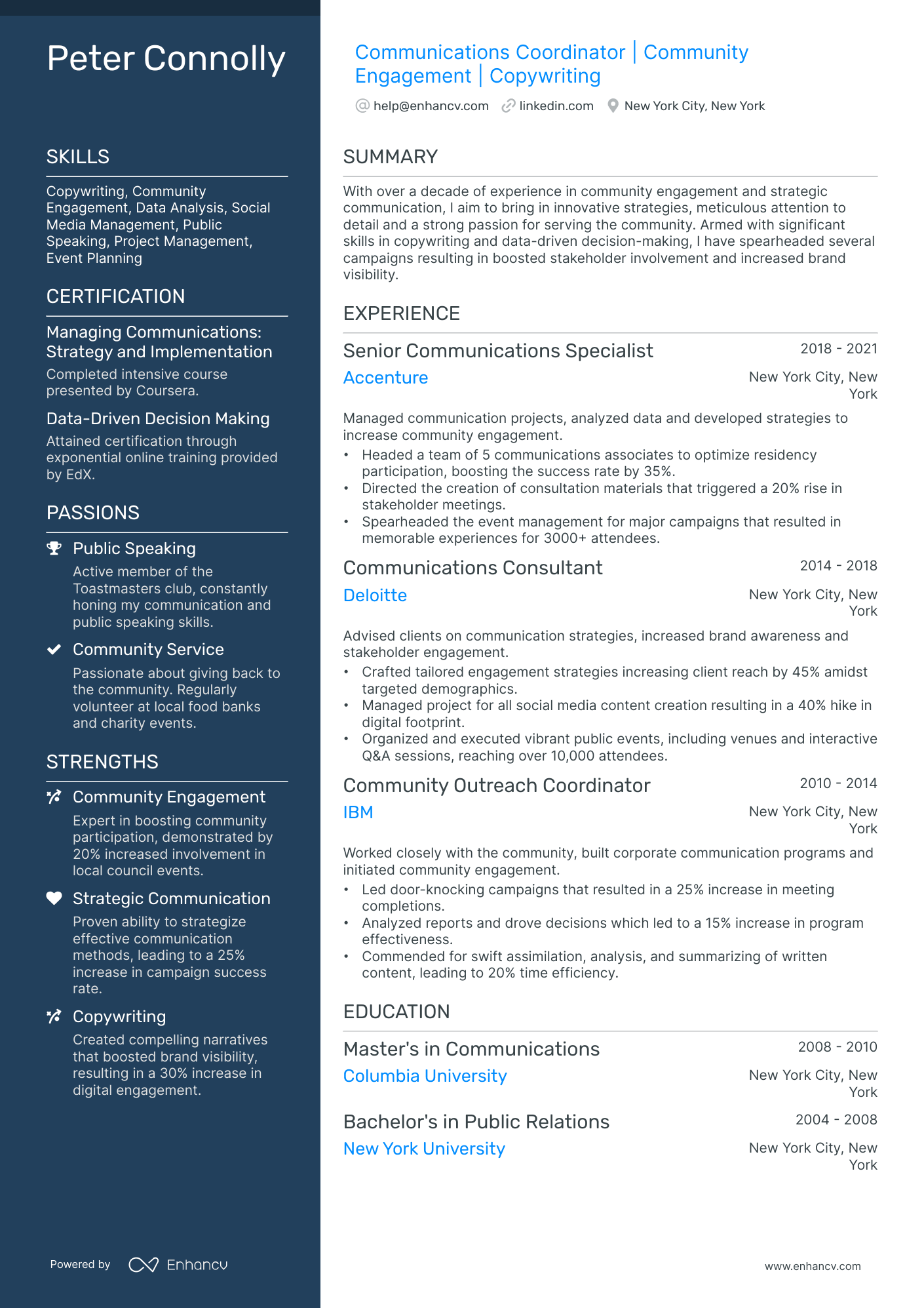 10 Communications Coordinator Resume Examples & Guide for 2025