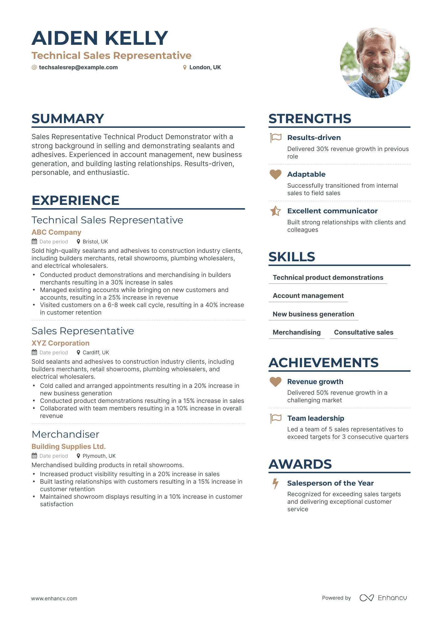 5 Technical Sales Representative Resume Examples & Guide for 2024