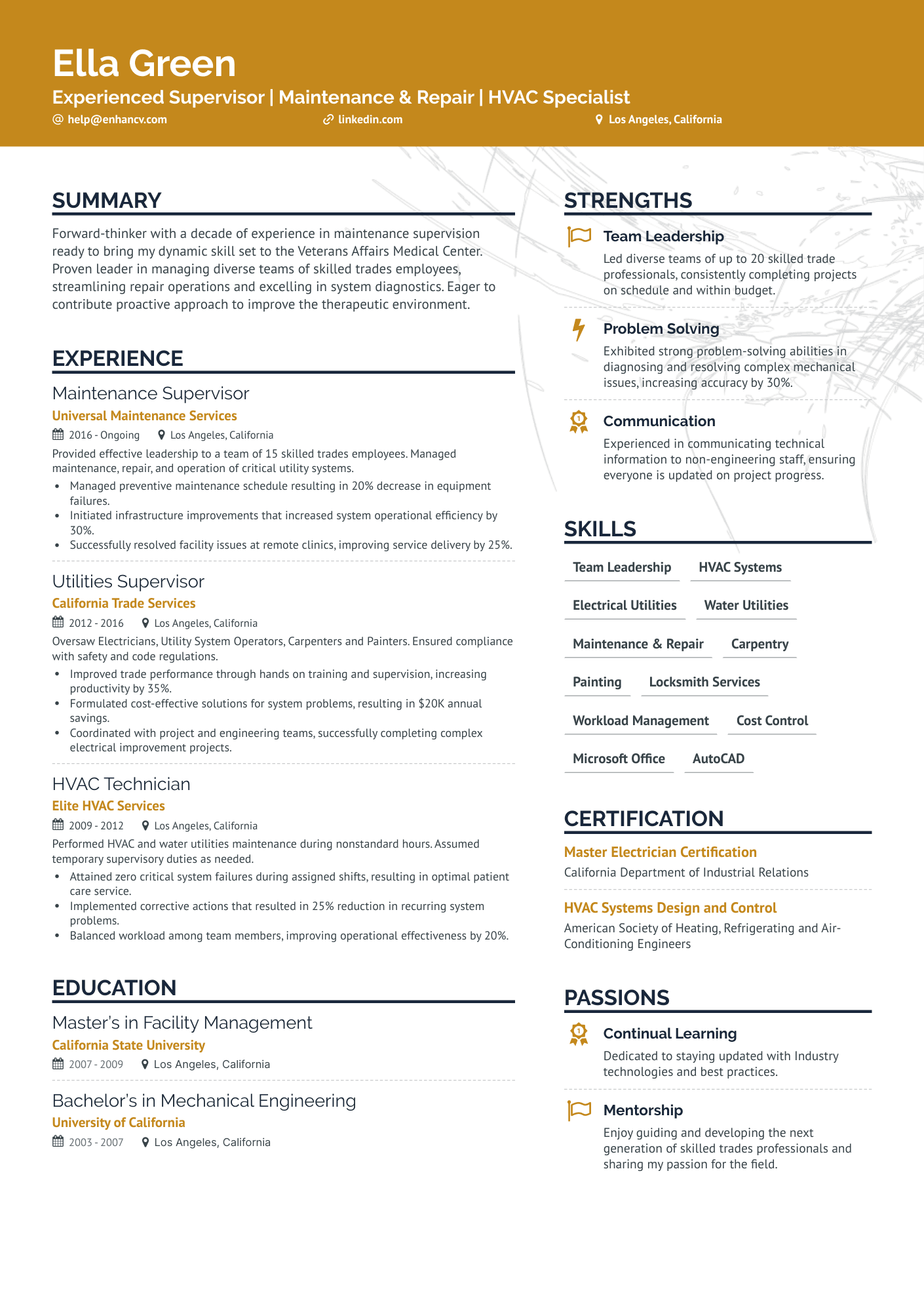 9 Mechanic Resume Examples & Guide for 2024