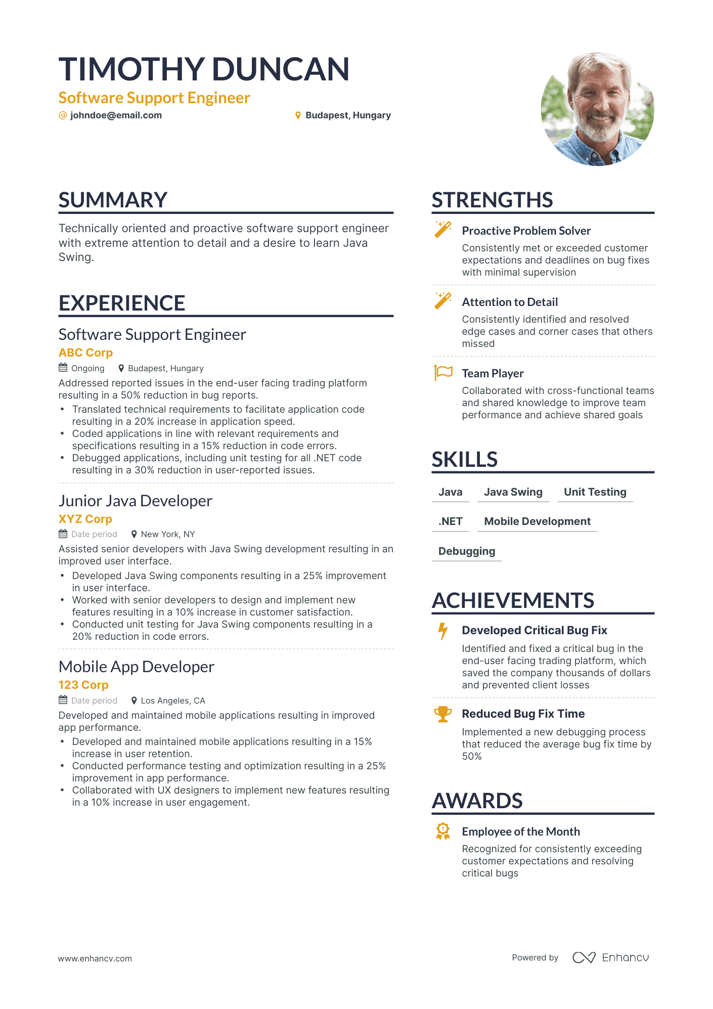 5 Software Support Engineer Resume Examples & Guide for 2024