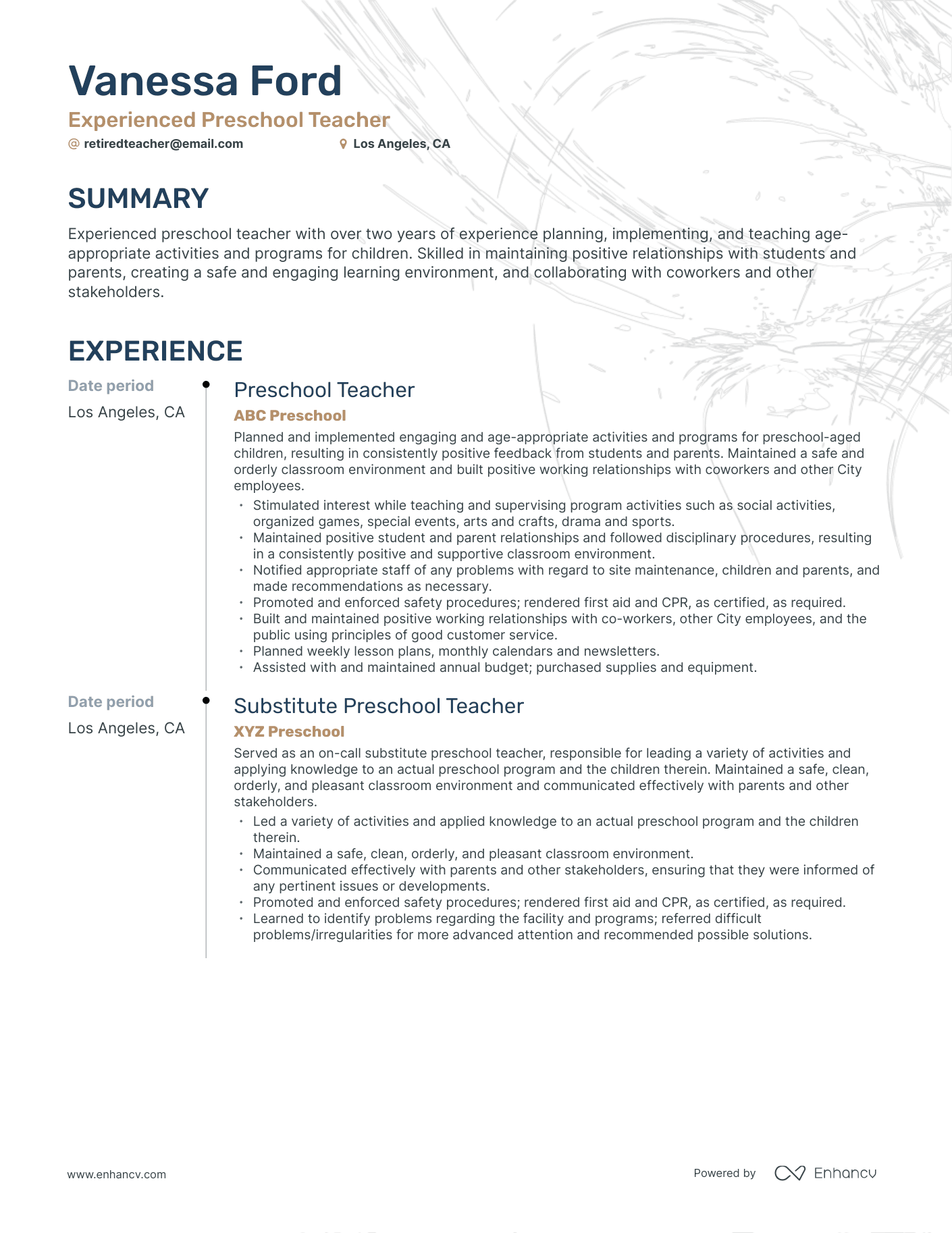 5 Retired Teacher Resume Examples & Guide for 2024