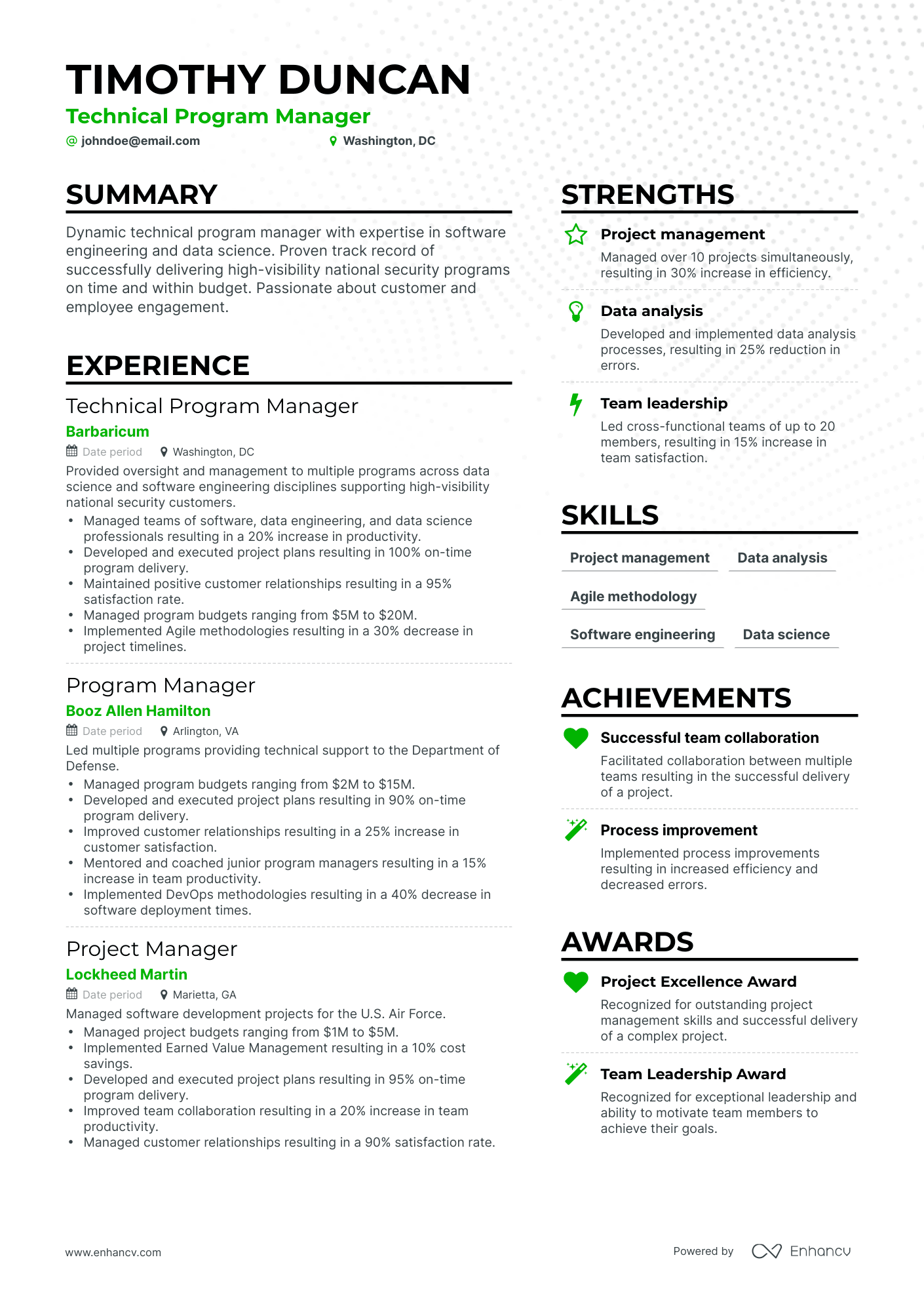 5 Technical Program Manager Resume Examples & Guide For 2024