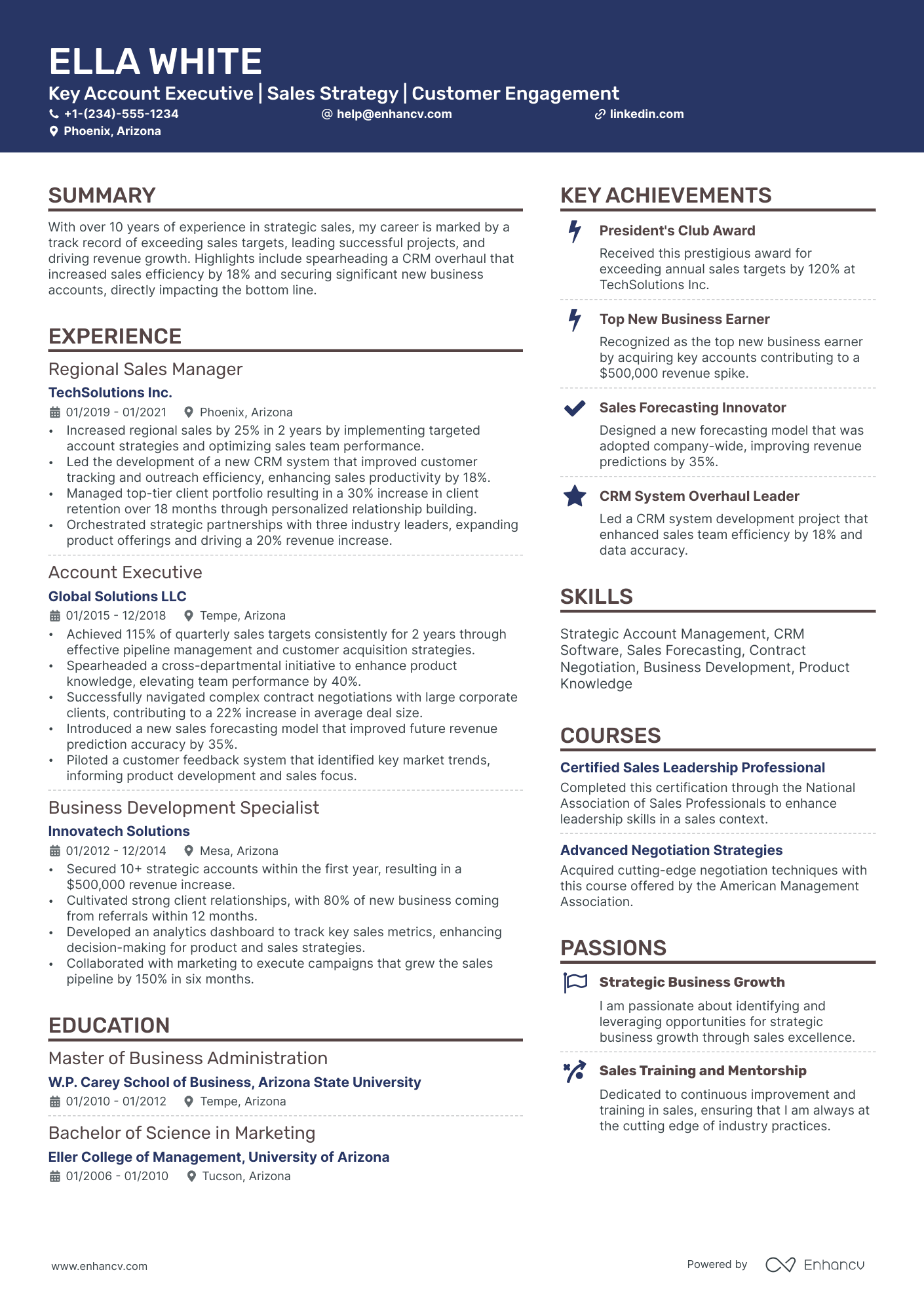 10 Sales Account Manager Resume Examples, Templates & Guide for 2026
