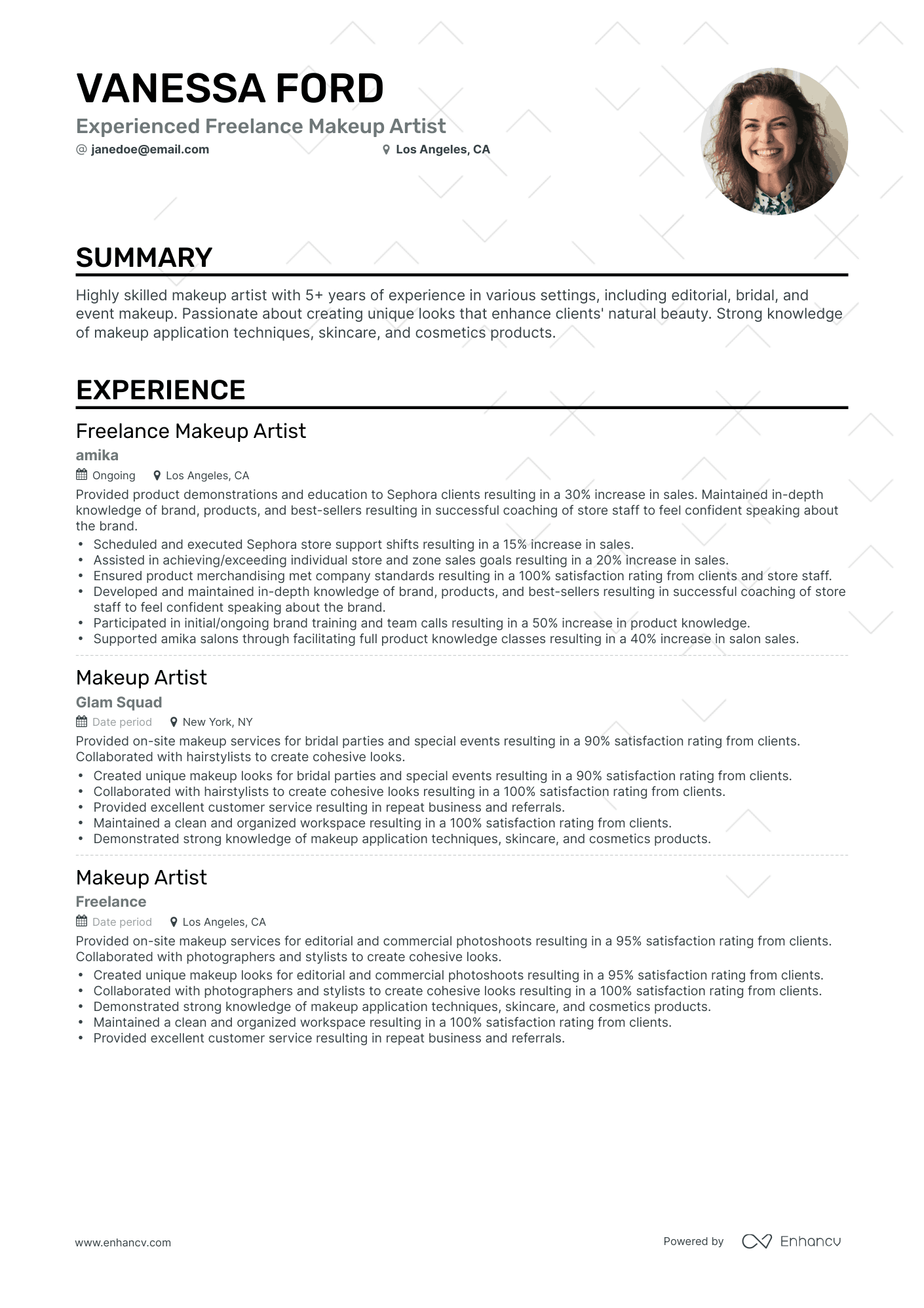 5 Freelance Makeup Artist Resume - AHR0cHM6Ly9jZG4uZW5oYW5jdi5jb20vcHJlZGVmaW5lZC1leGFtcGxlcy9ZOW80TXltUEd3S1lyblEwYkp2NnZwSFphS21JSDRhaXFIaHVyOTRSL2ltYWdlLnBuZw~~. 