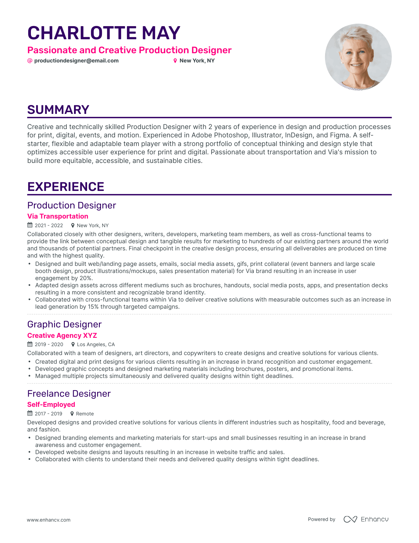 5 Production Designer Resume Examples & Guide for 2024