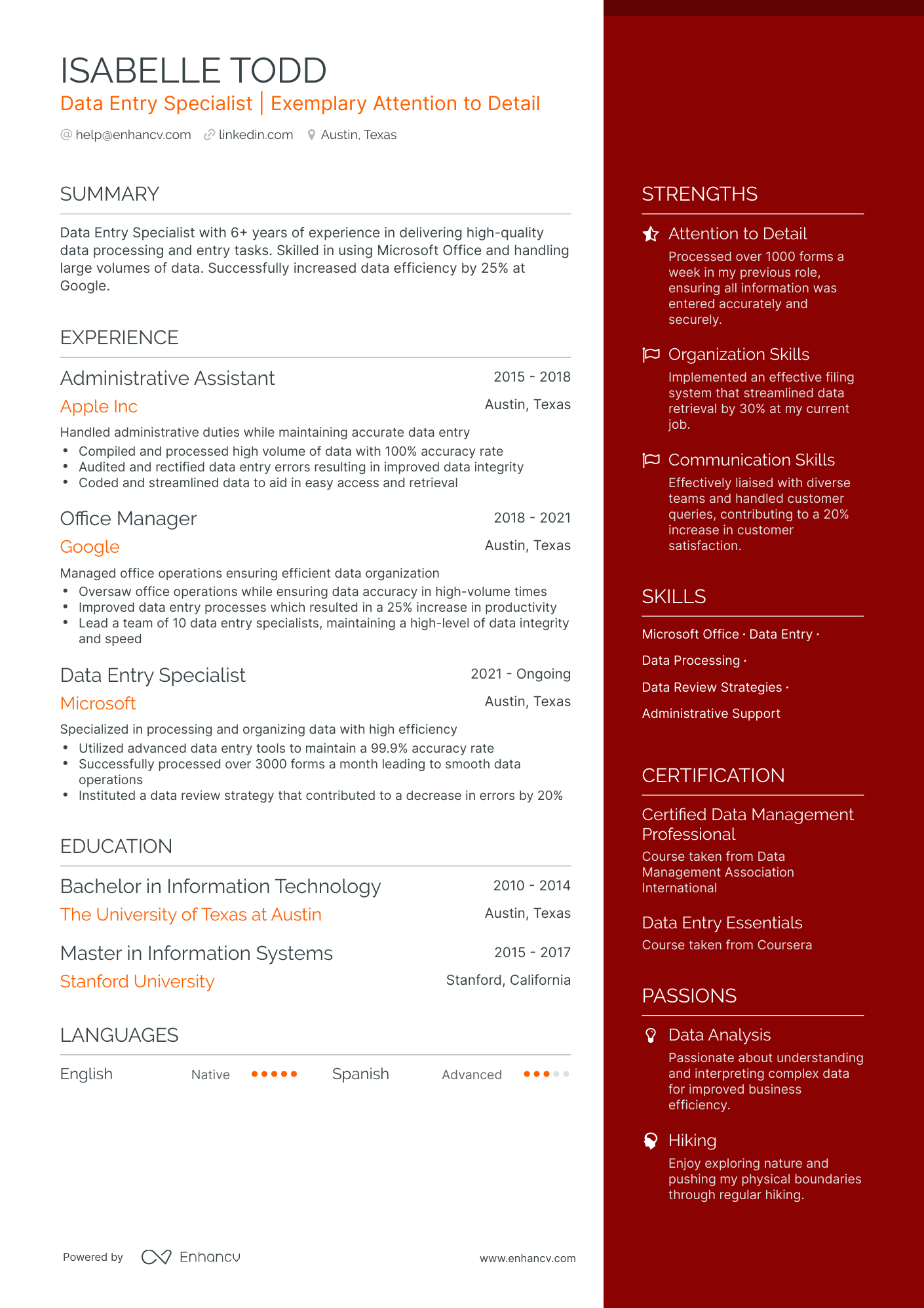 9 Data Entry Resume Examples & Guide For 2024